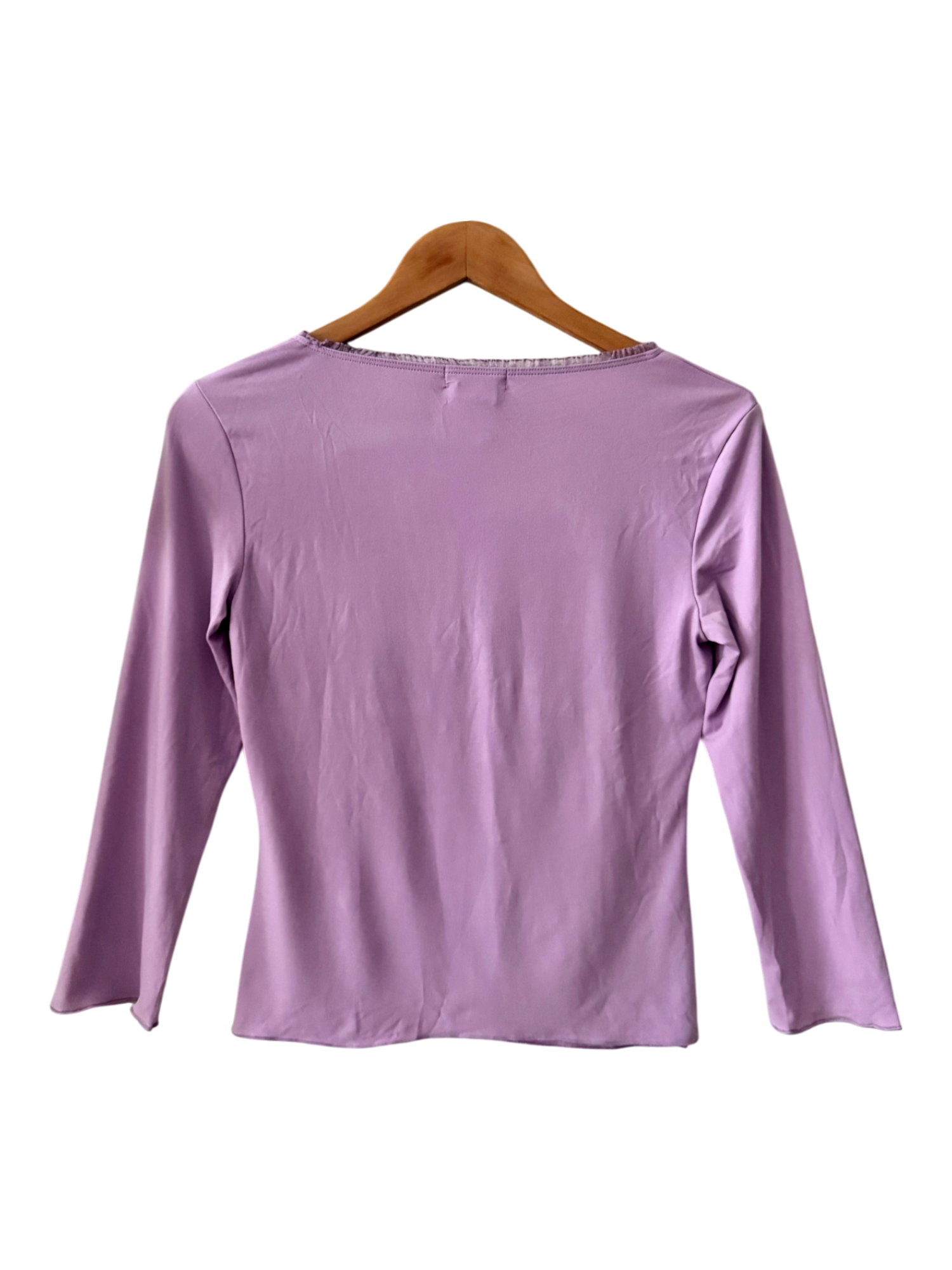 Vintage Y2K Lavender Kiss Wrap Top (M/L)