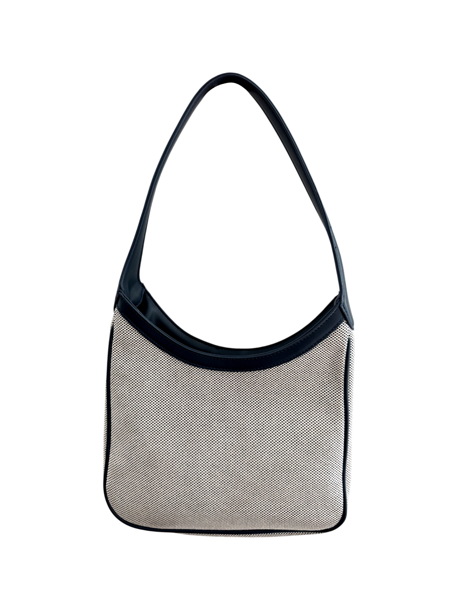 Vintage 90s Minimal Contrast Shoulder Bag