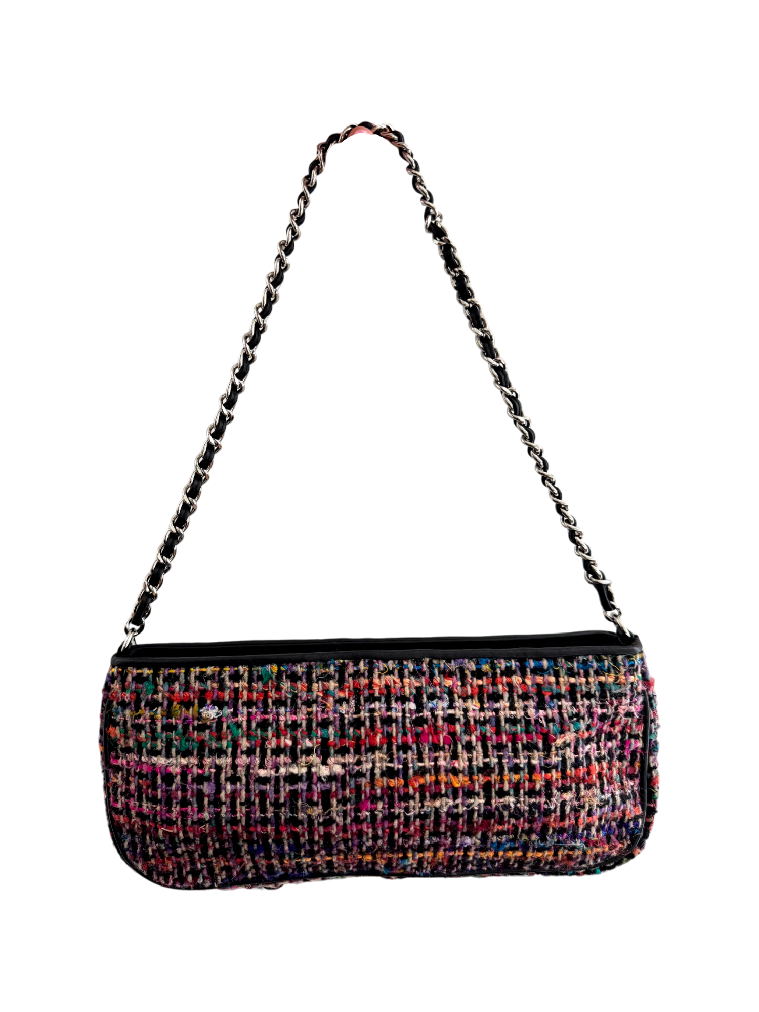 Vintage Y2K Confetti Tweed Chain Bag