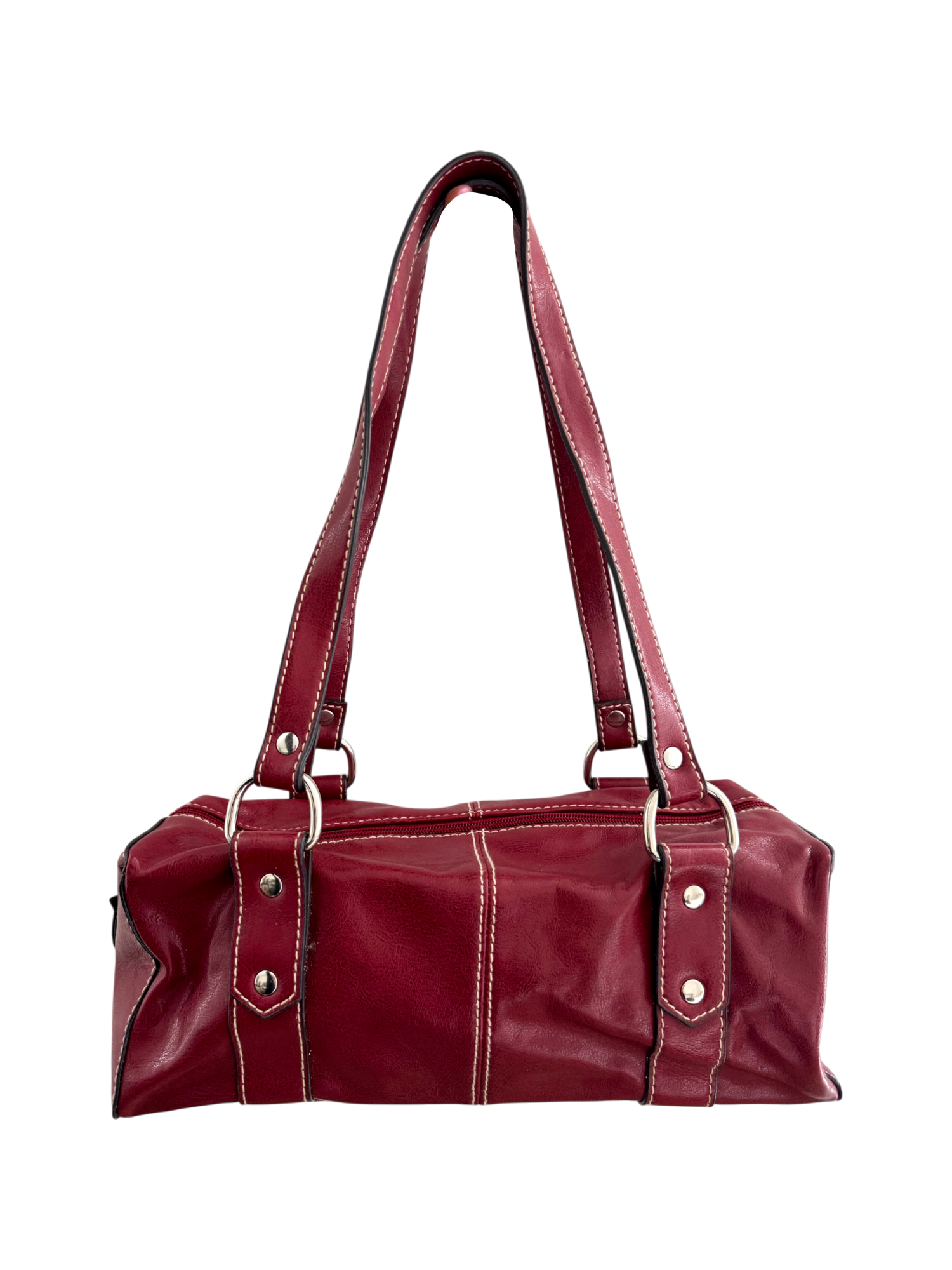 Vintage 90s Cherry Rouge Barrel Bag