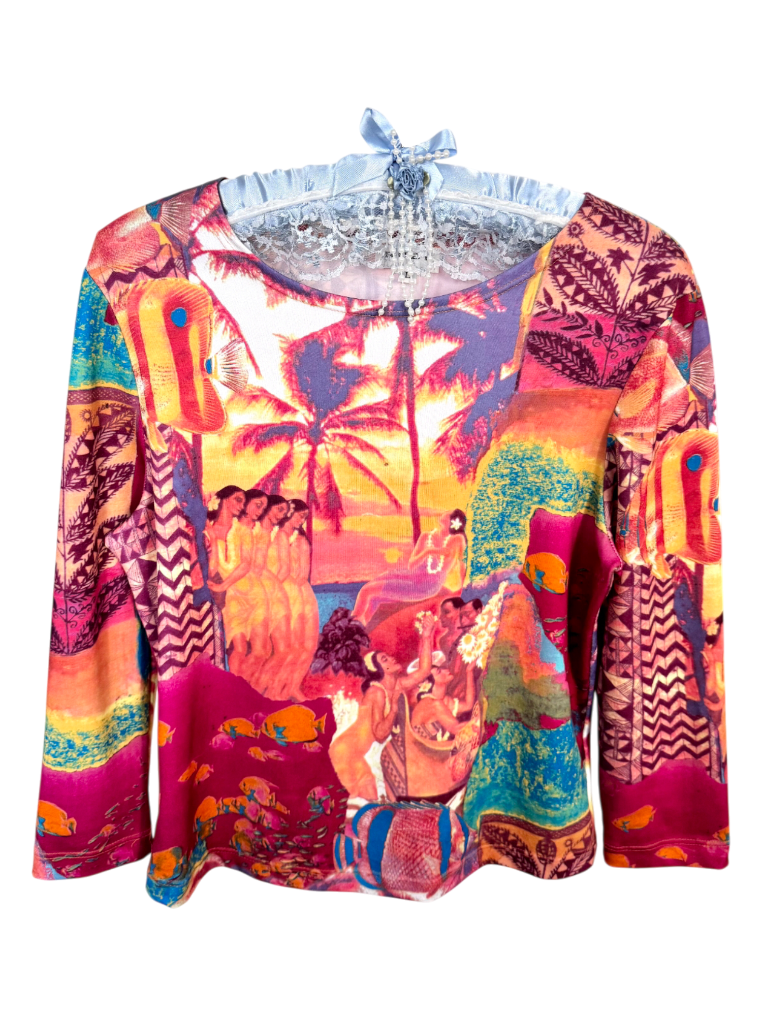 Vintage 90s Island Muse Graphic Top (M)