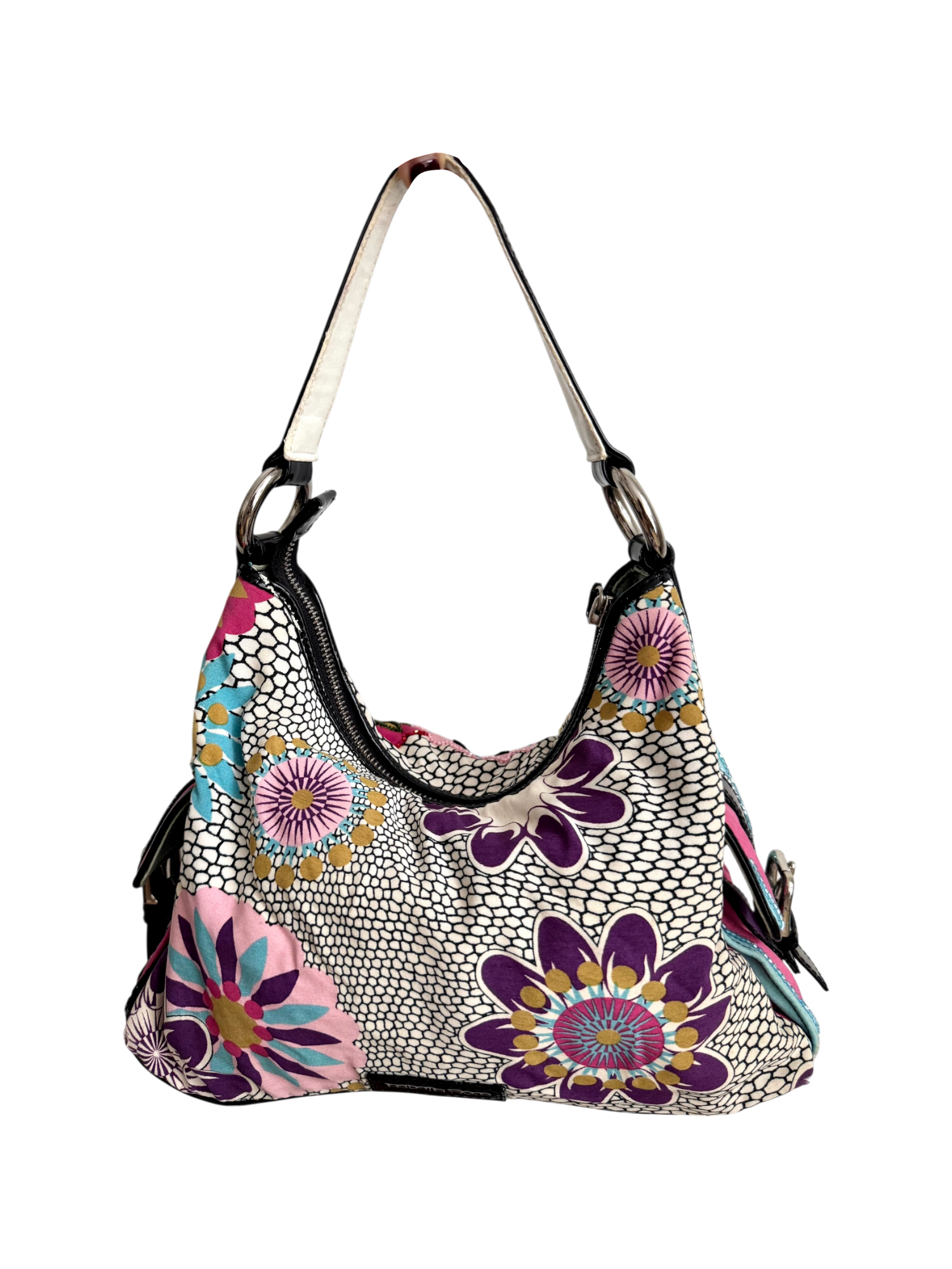 Vintage Floral Beaded Patchwork Shoulder Bag