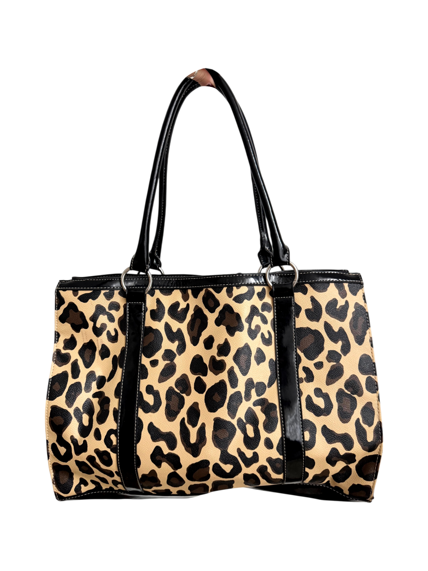 Vintage Y2K Oversized Cheetah Tote Bag