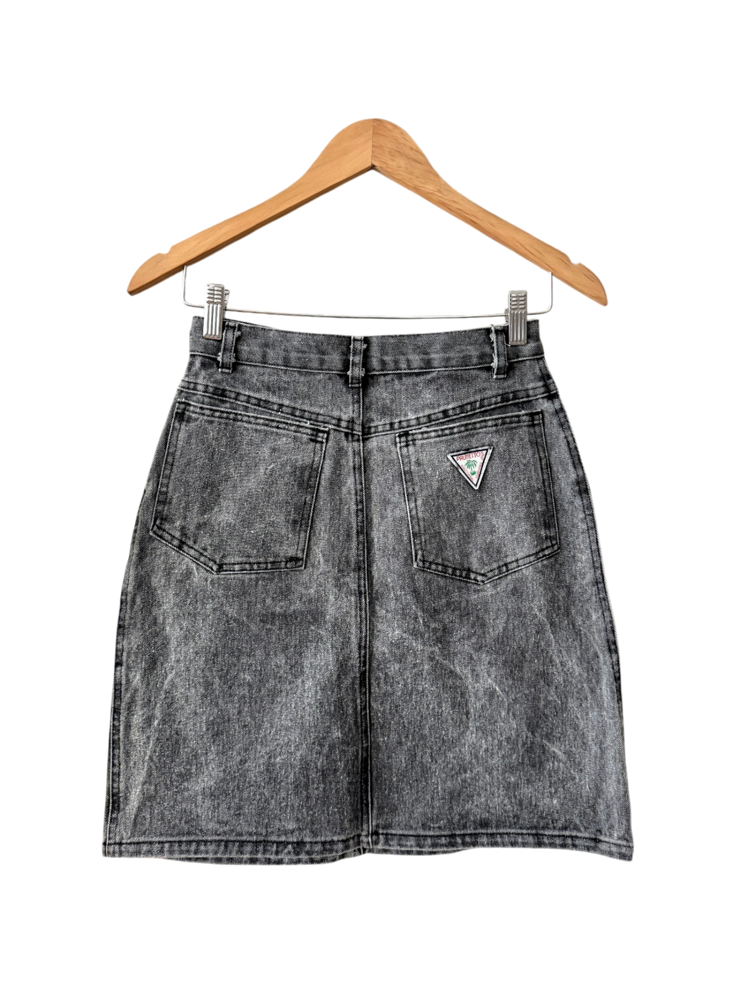 Vintage 90s Abstract Denim Skirt (S)