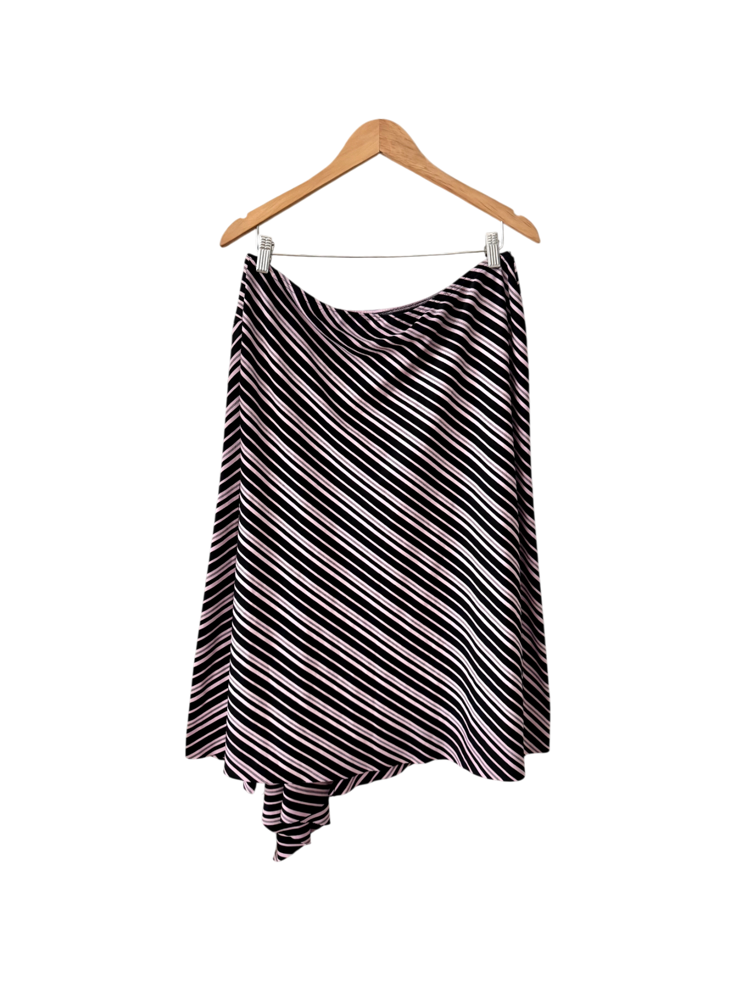 Vintage 90s Flirt Alert Stripe Skirt (L)