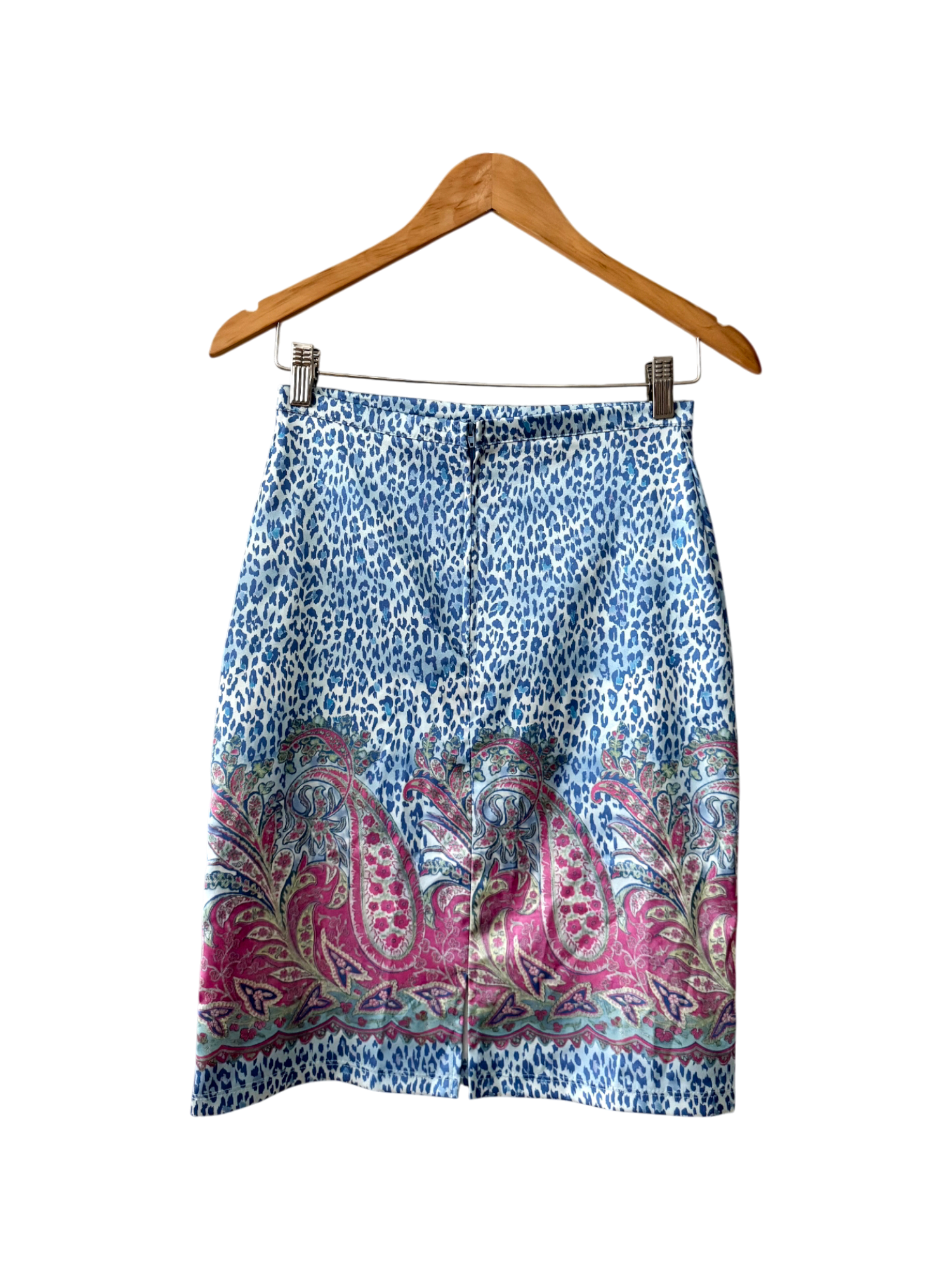Vintage 90s Bluebell Paisley Midi Skirt (S)