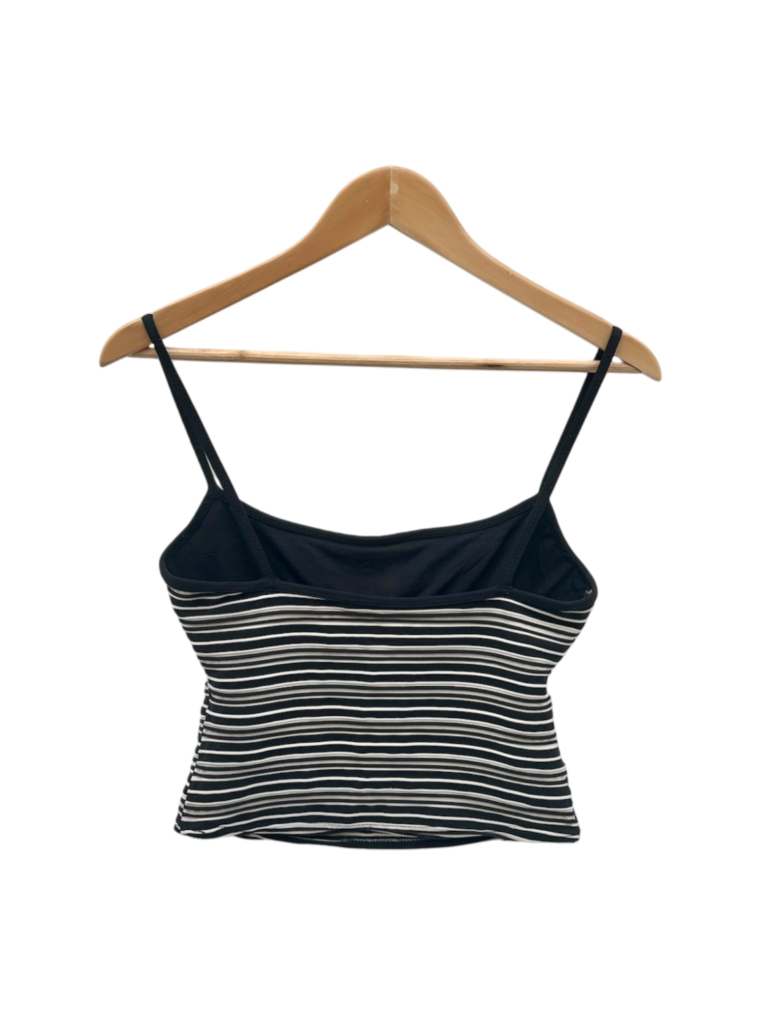 Vintage 90s Striped Textured Cropped Cami (M)