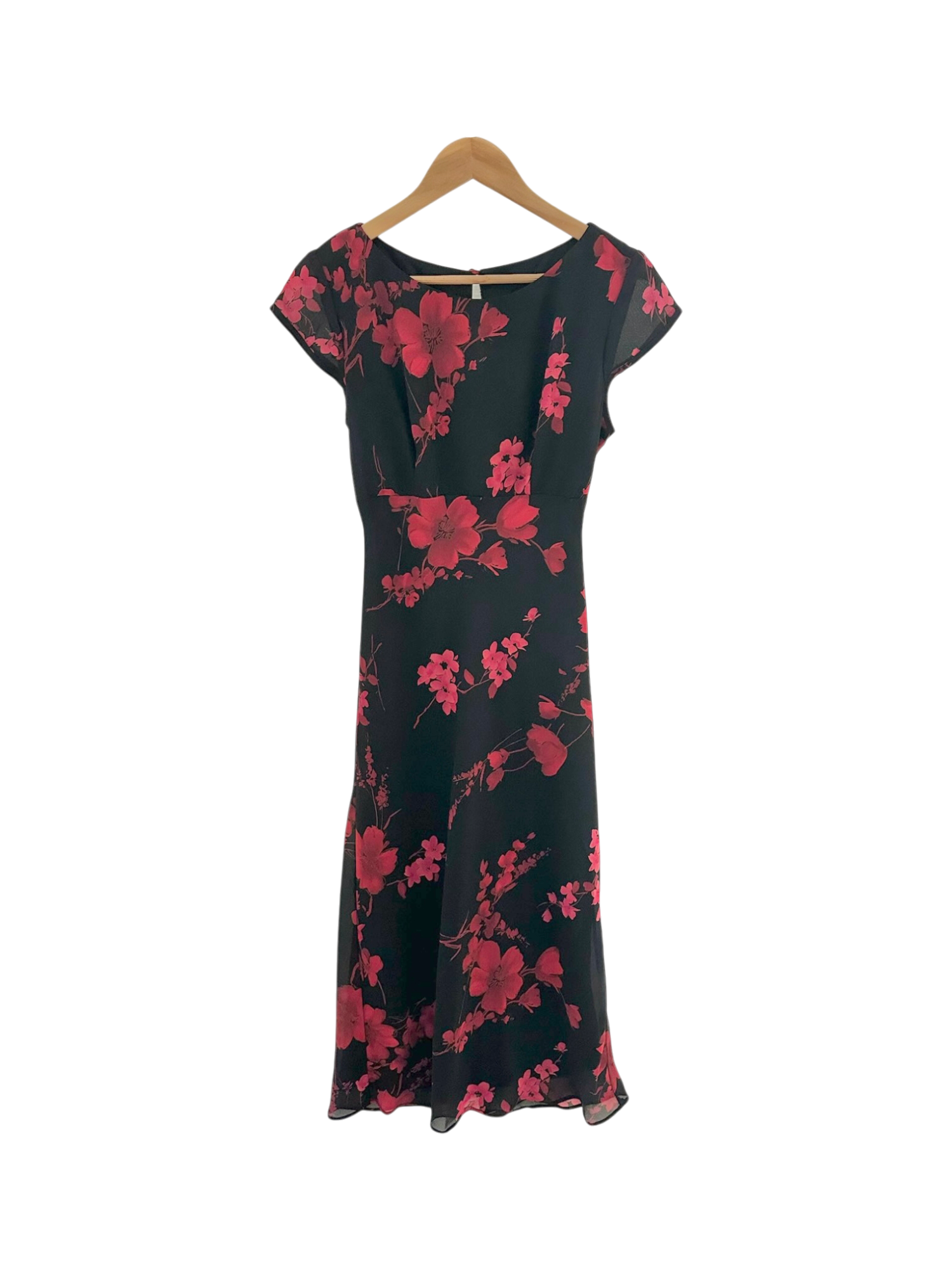 90s tie back dress Vintage 90s Floral Mini Tie Back Dress