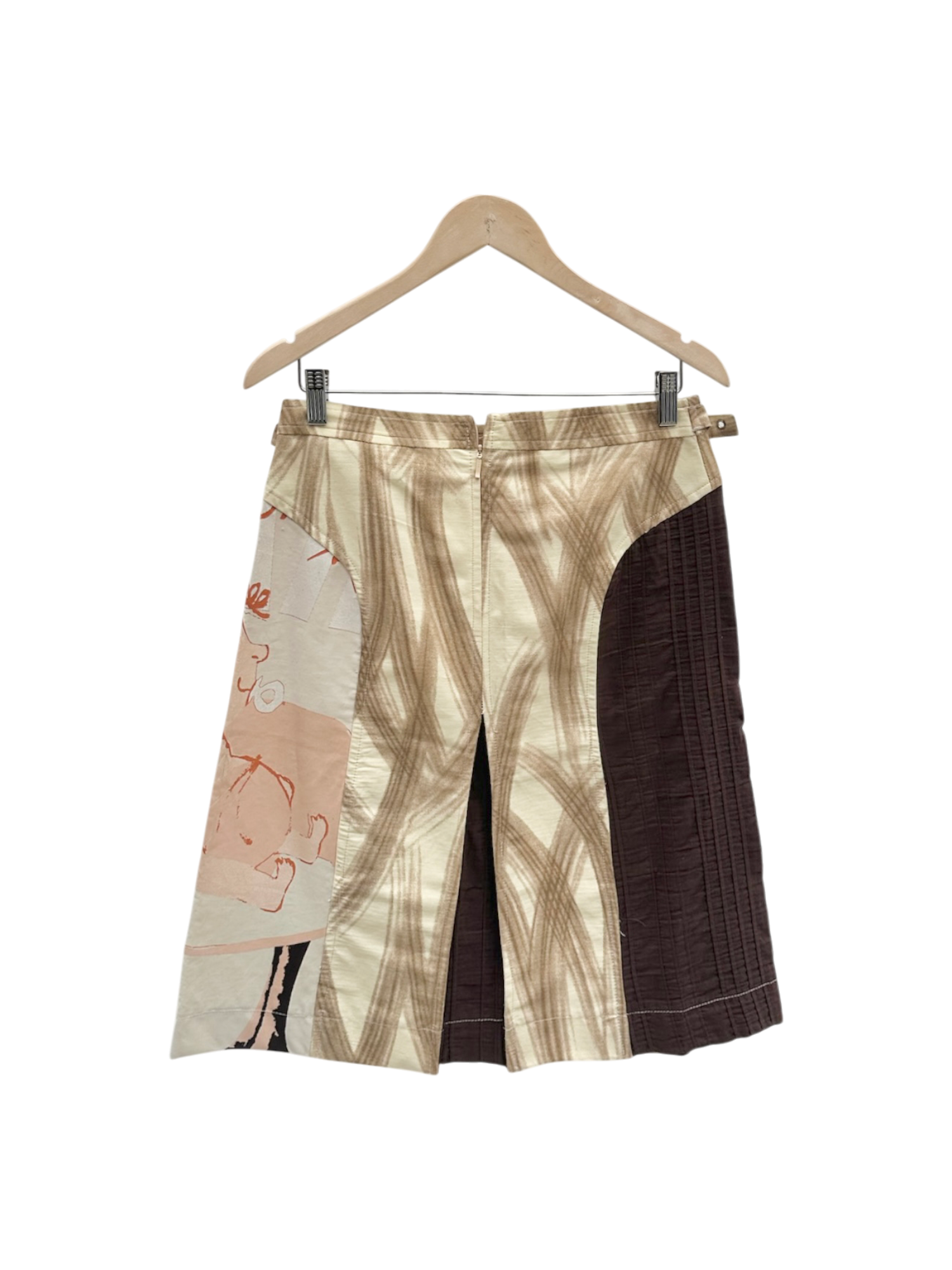 Vintage 90s CUSTO BARCELONA Graphic Midi Skirt (M)