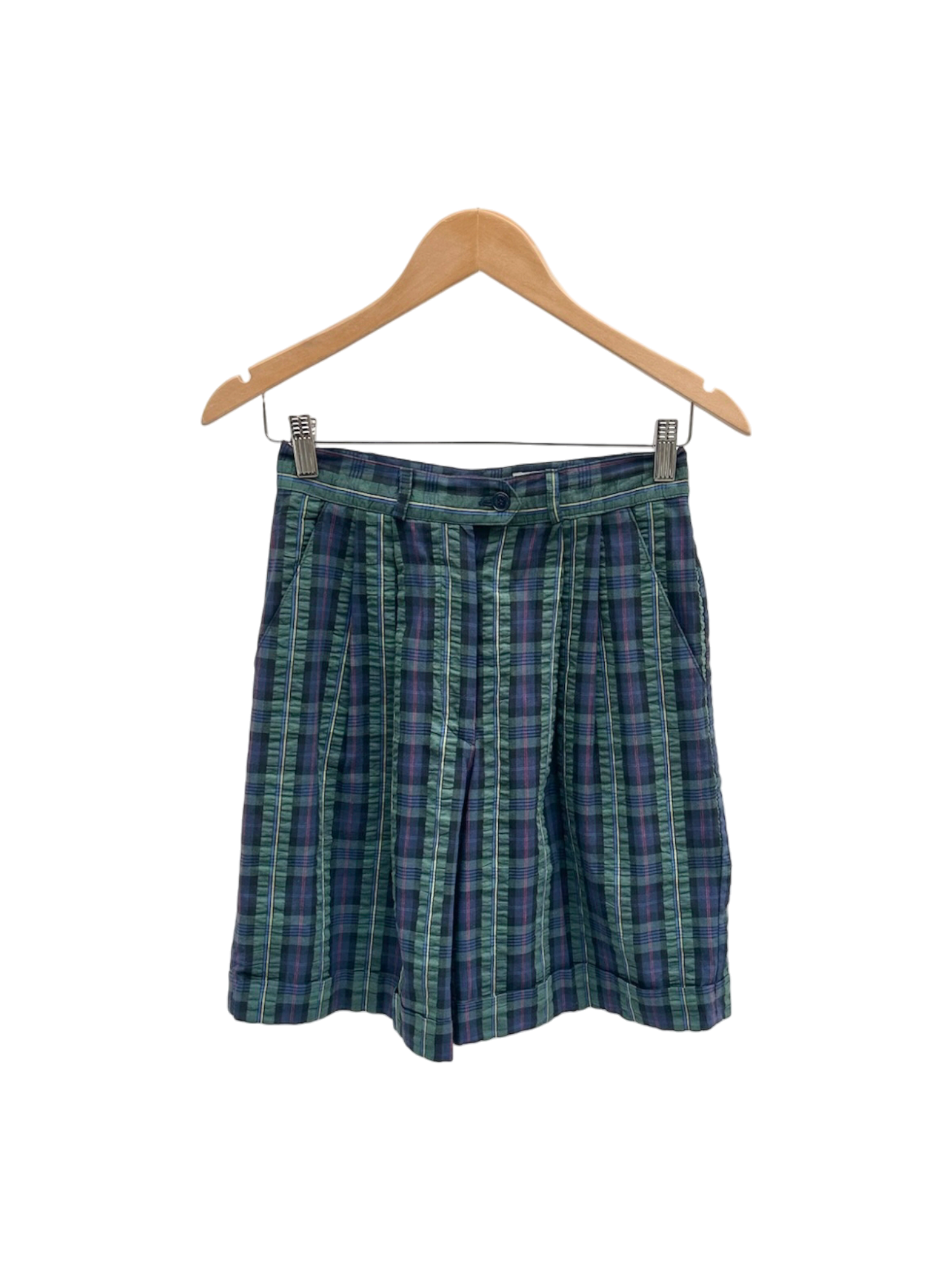 Vintage 90s Plaid Double Breasted Suit Set (S/M)
