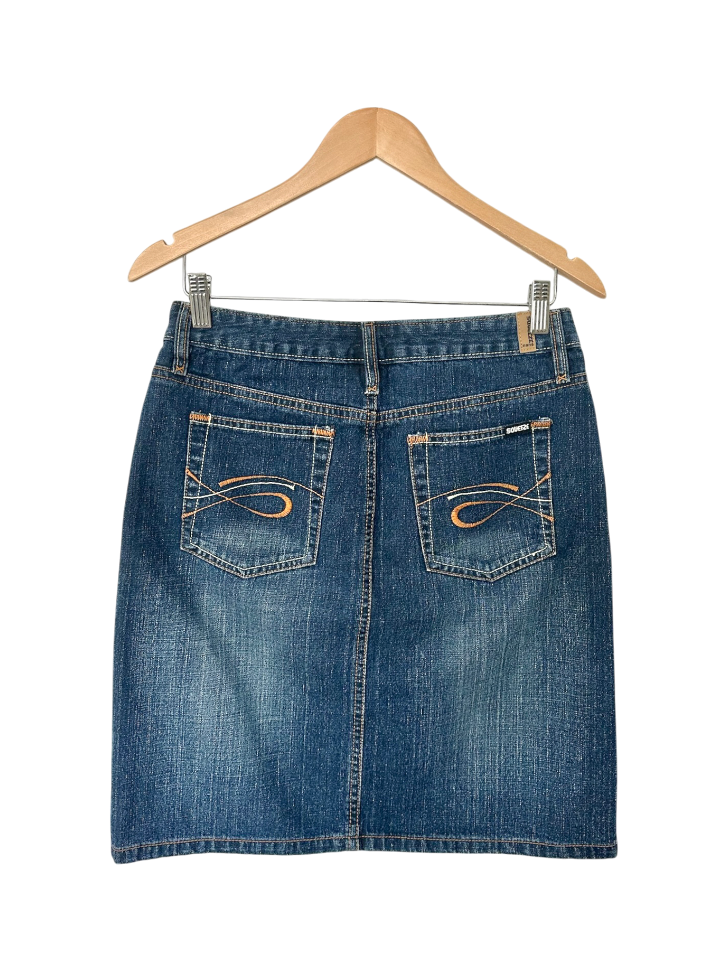 Vintage Y2K Everyday Denim Midi Skirt (M)