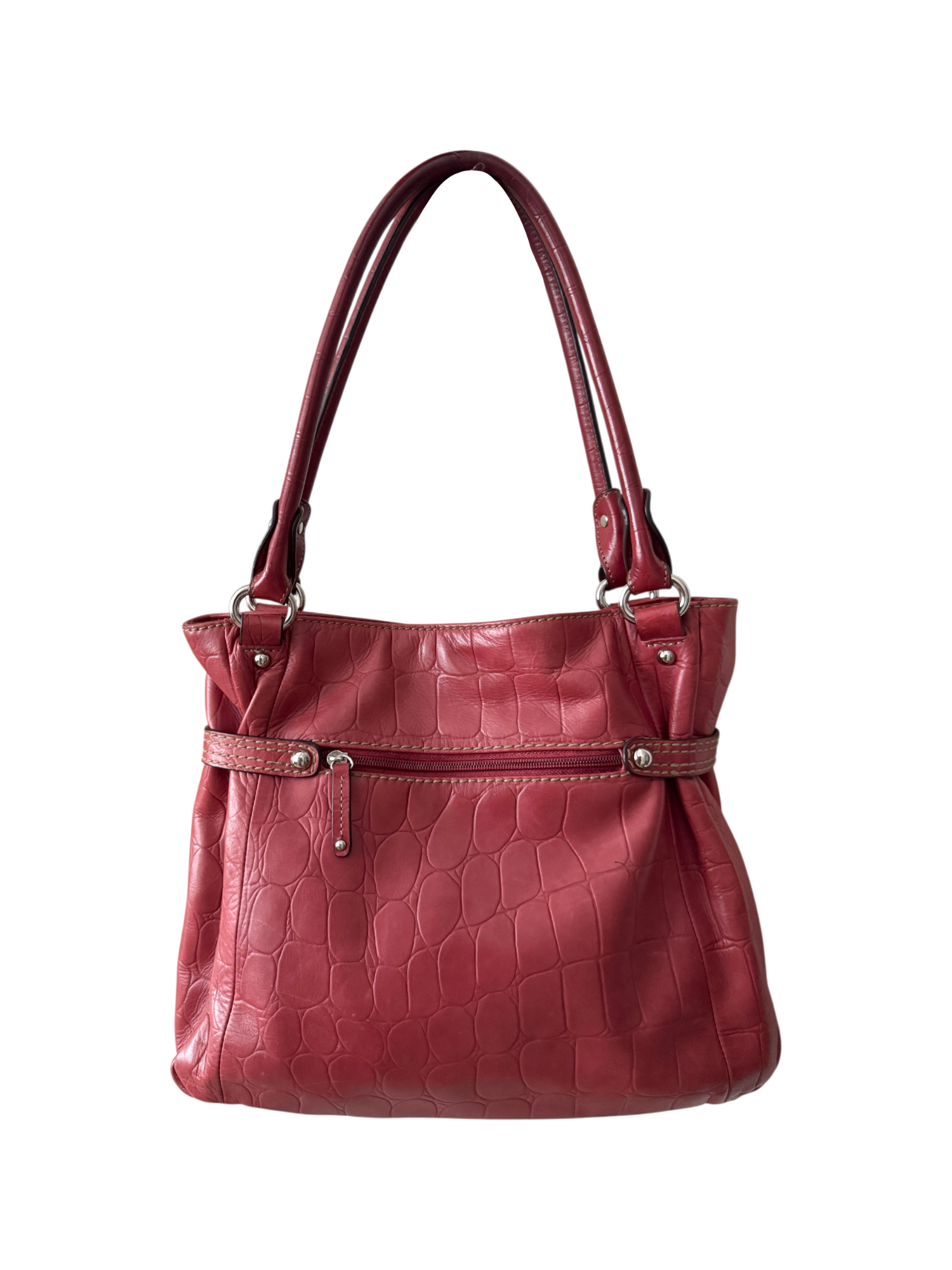 Vintage Y2K Cherry Pebble Leather Bag