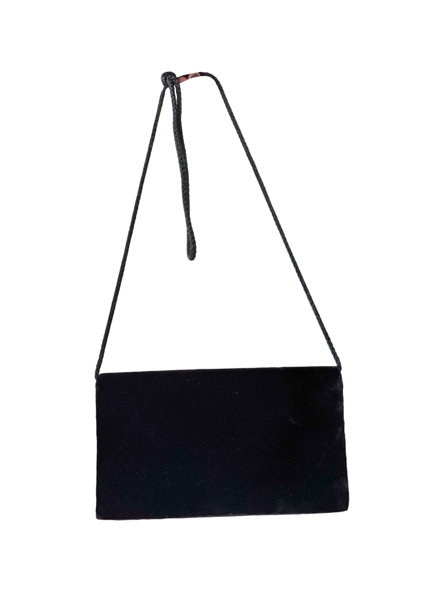 Vintage 90s Velvet Rose Bag