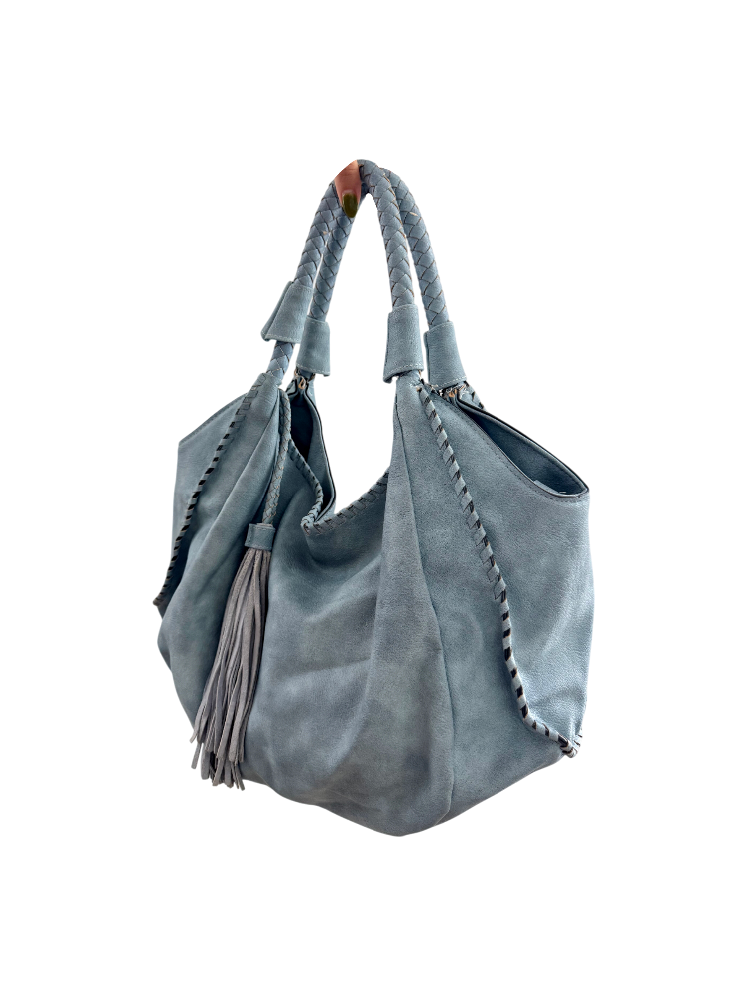 Vintage 90s Slouchy Boho Leather Tote