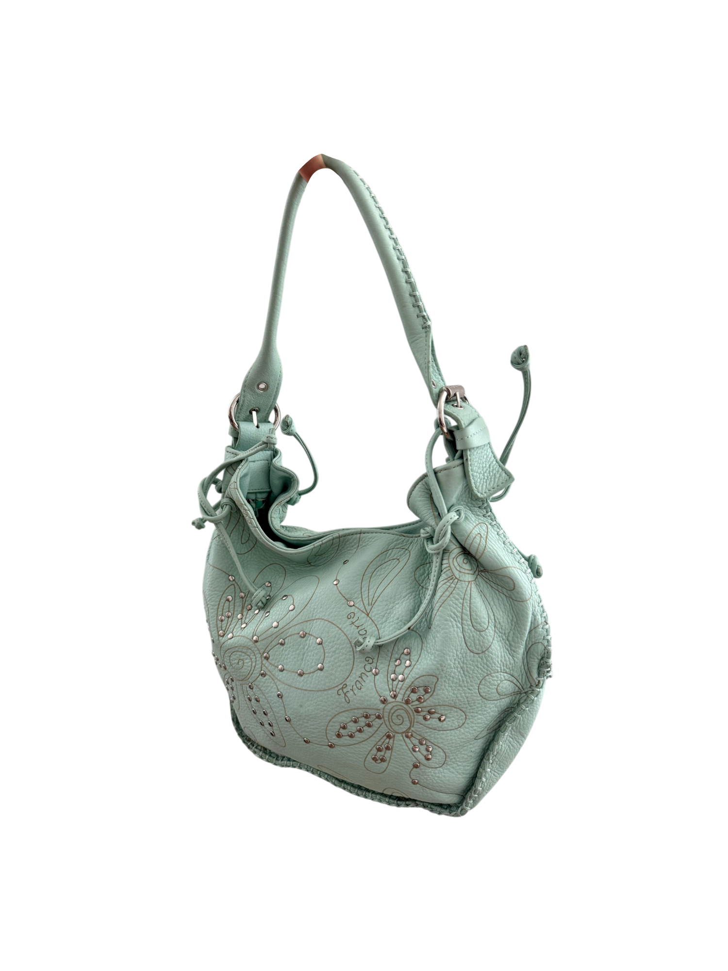 Vintage 90s Boho Franco Sarto Leather Satchel