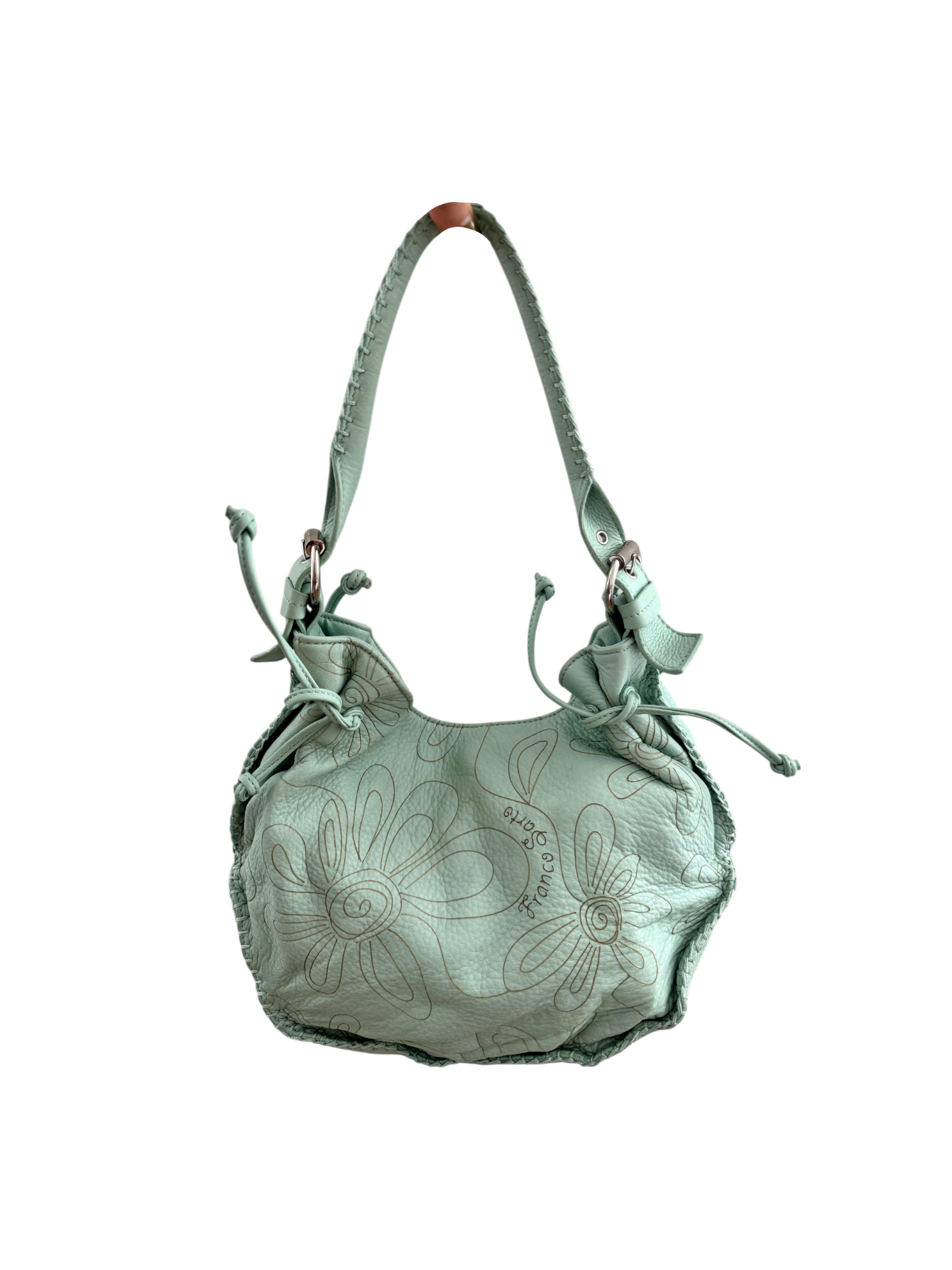 Vintage 90s Boho Franco Sarto Leather Satchel