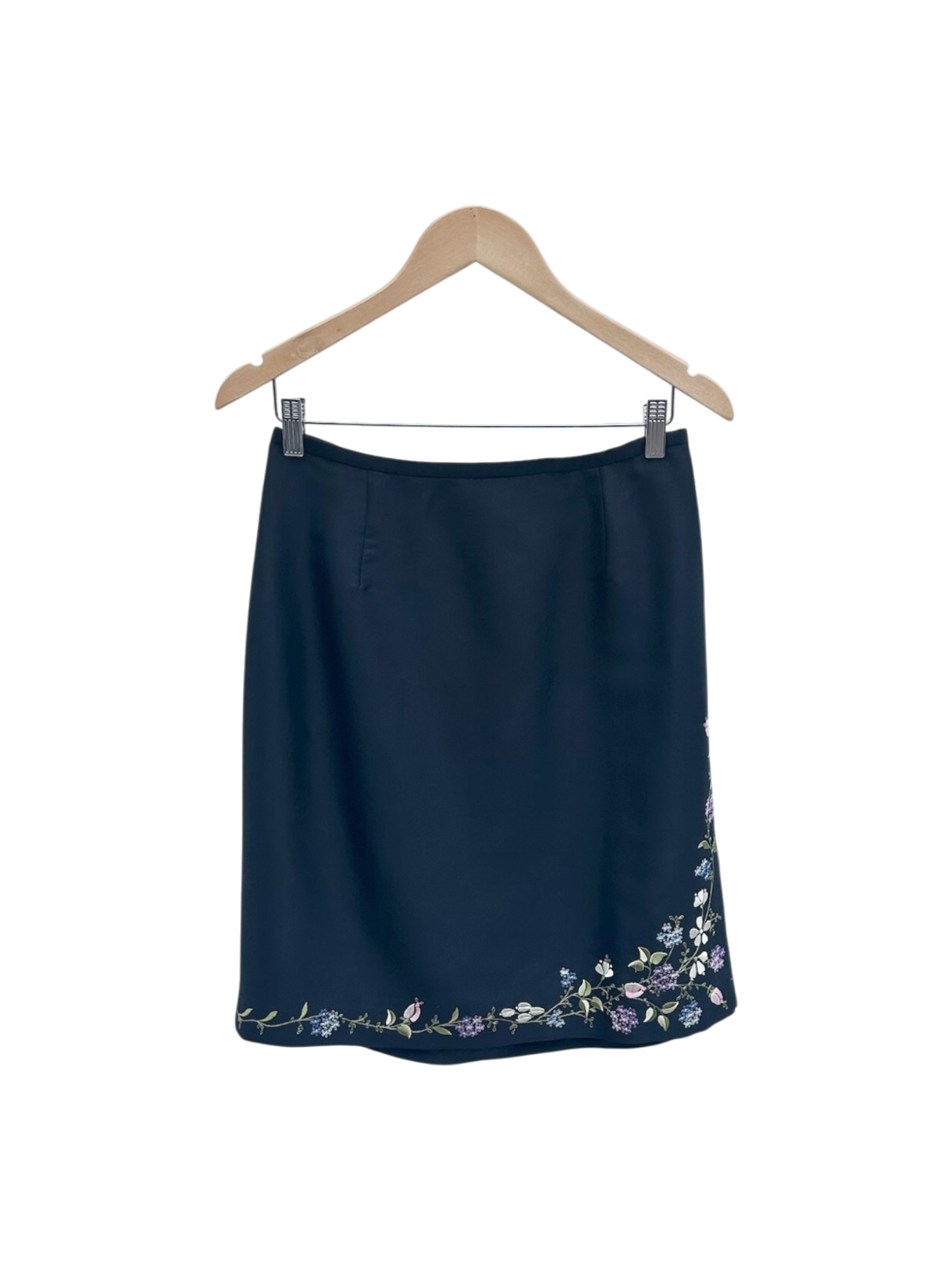 Vintage 90s Embroidered Silk Twin Set (M)