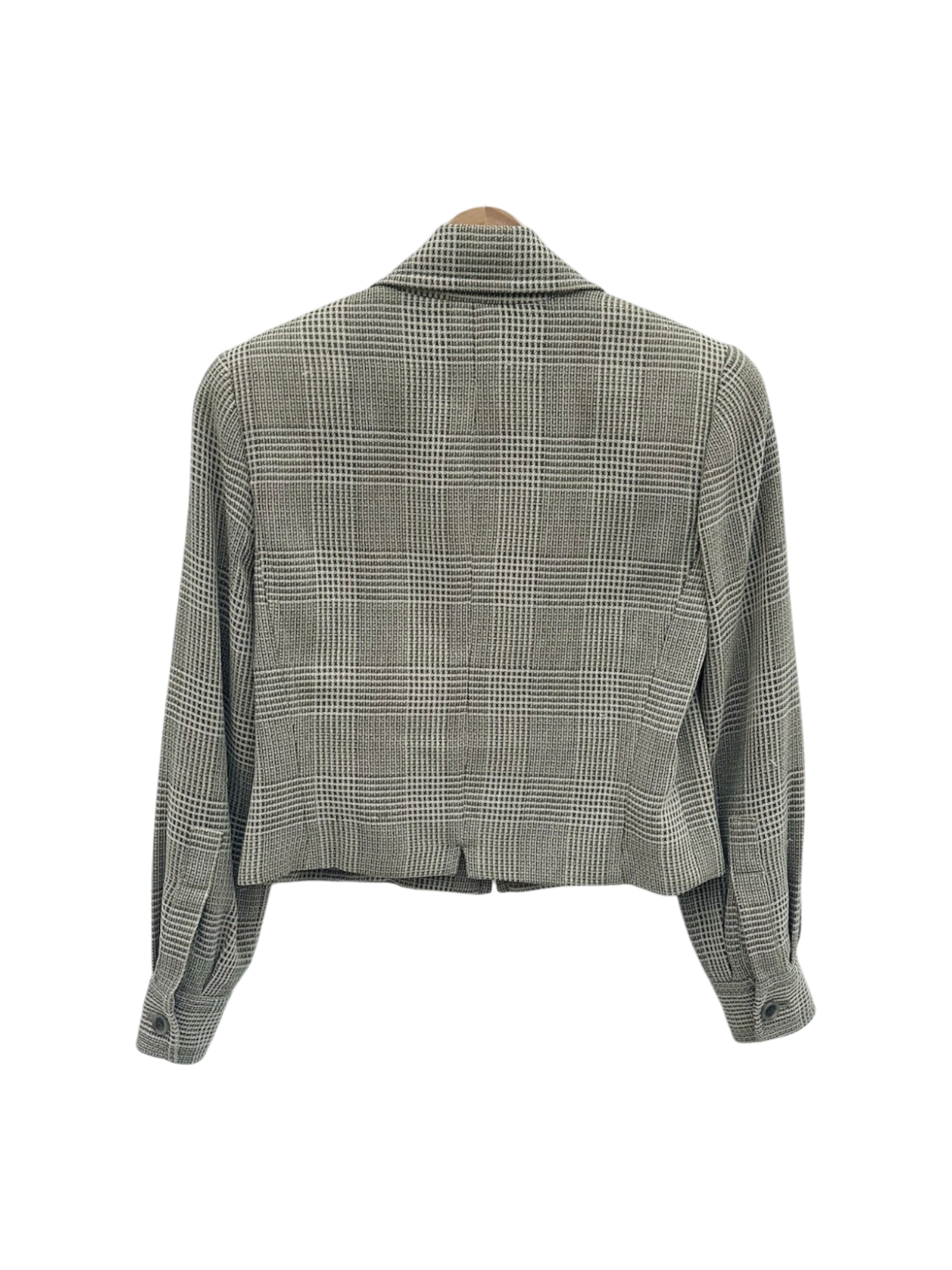 Vintage 90s Plaid Cropped Jacket (M)