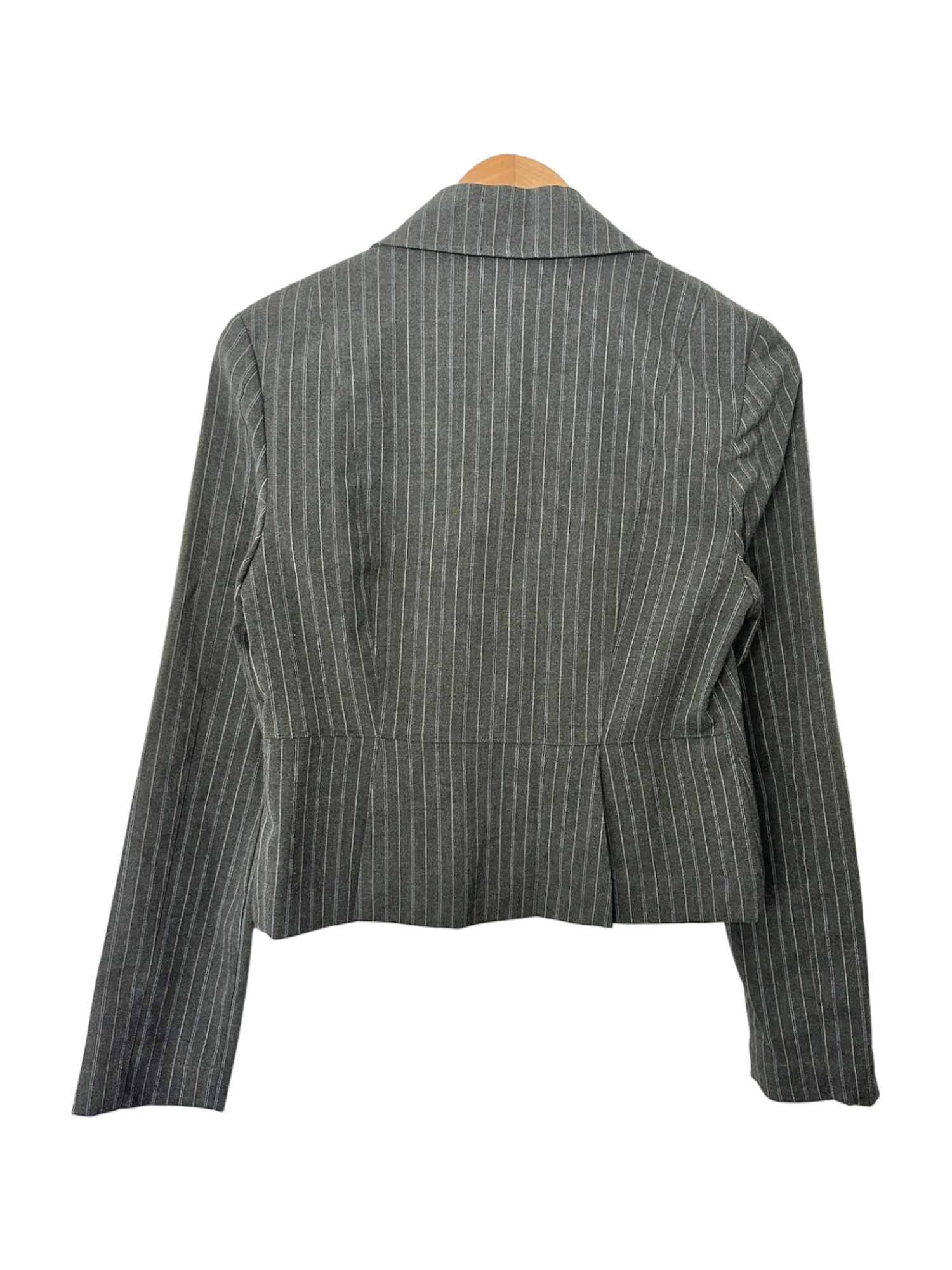 Vintage Y2K Pinstripe Floral Cropped Blazer (M)