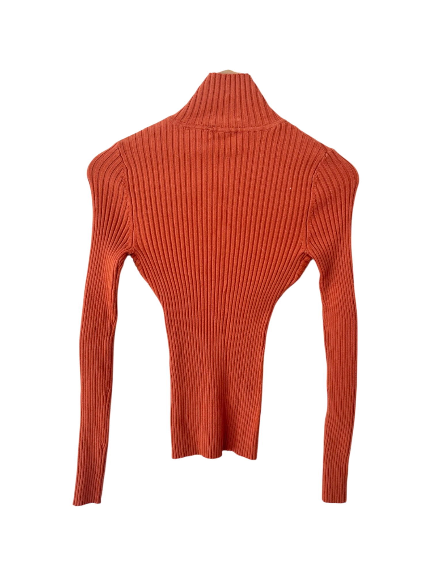 Vintage Y2k Tangerine Silk Sculpted Knit  (S)