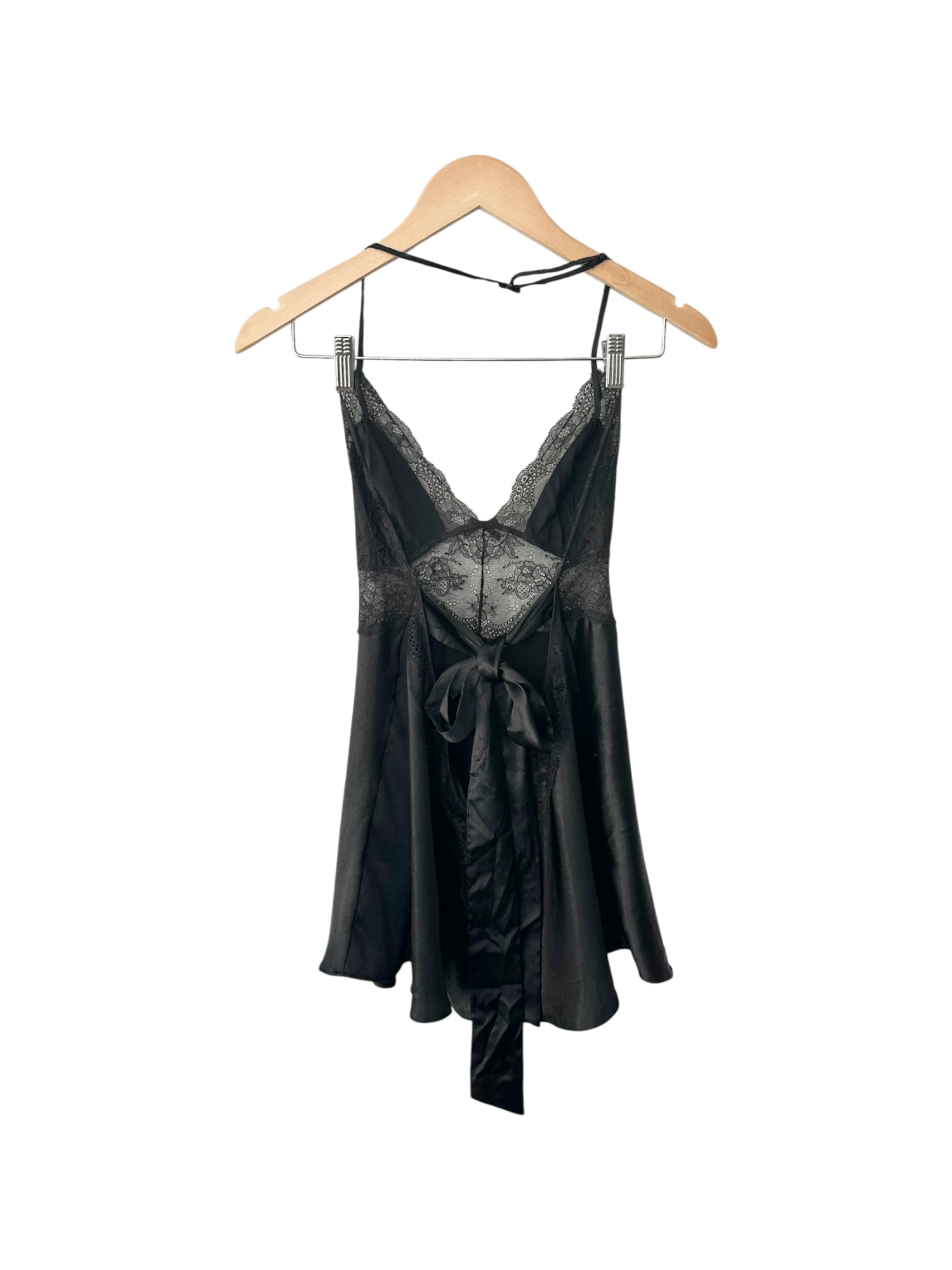 Vintage Y2K Midnight Muse Lace Slip Dress (M)