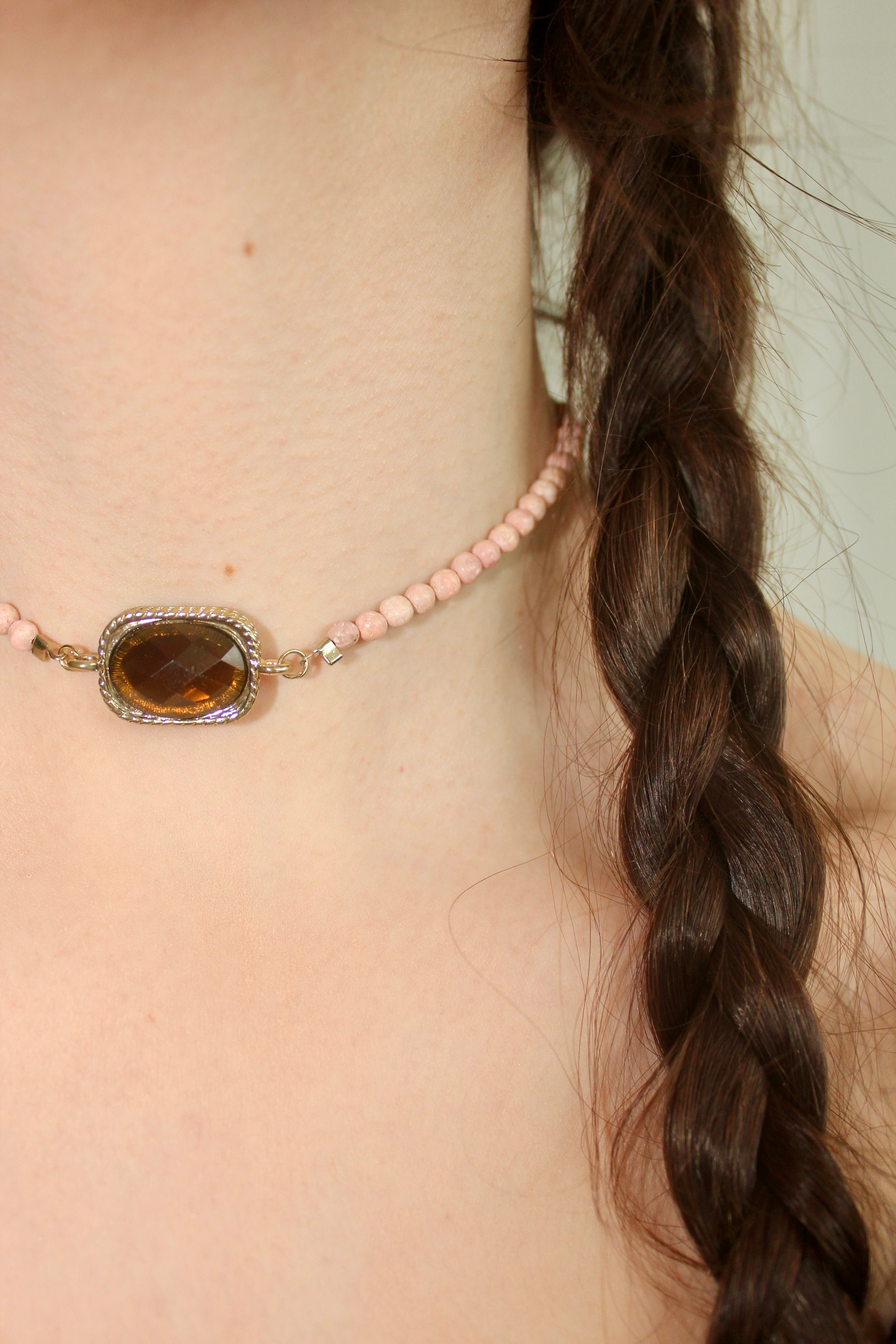 Jewel Stone Beaded Choker