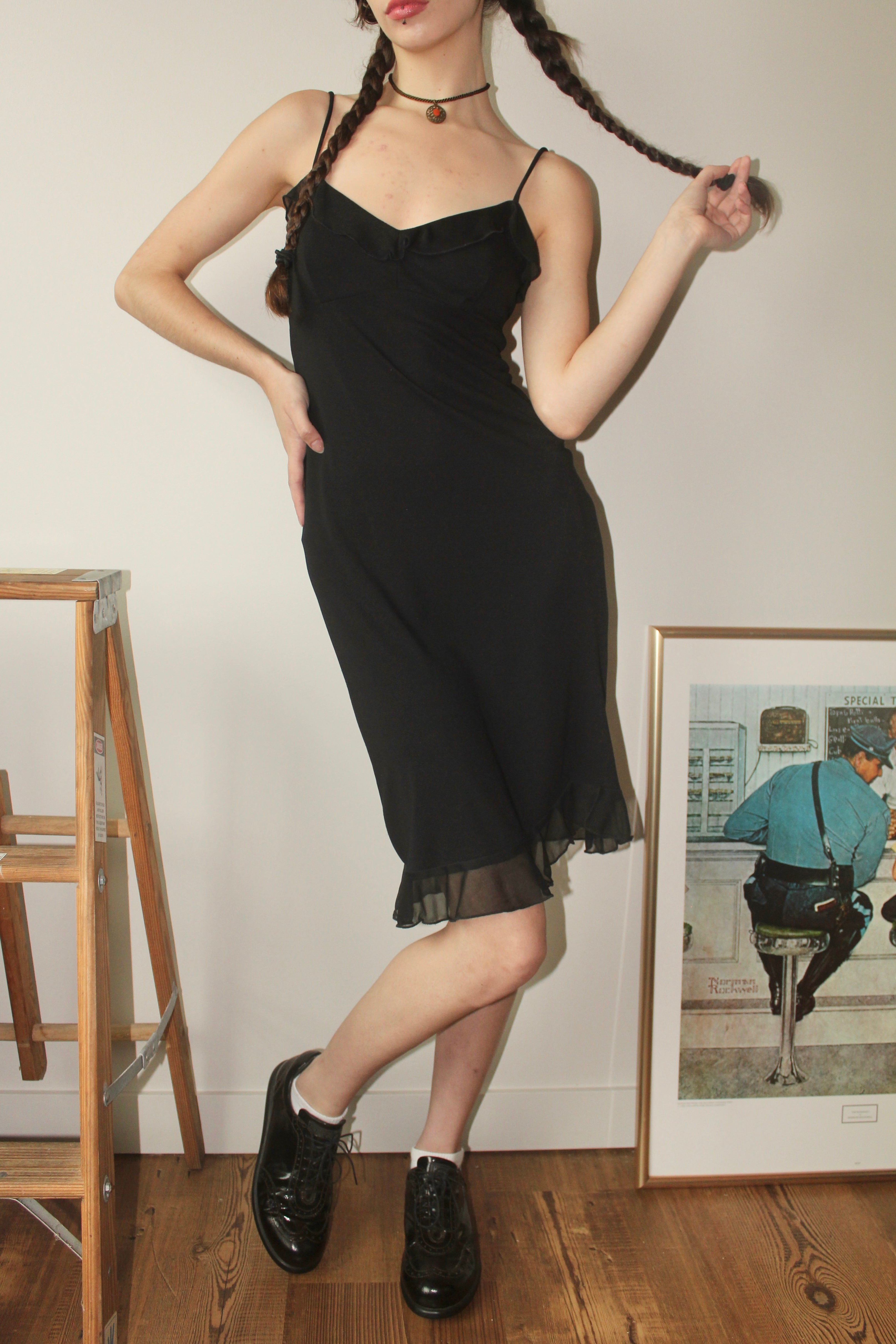 Vintage 90s Classic Midi Dress (S)