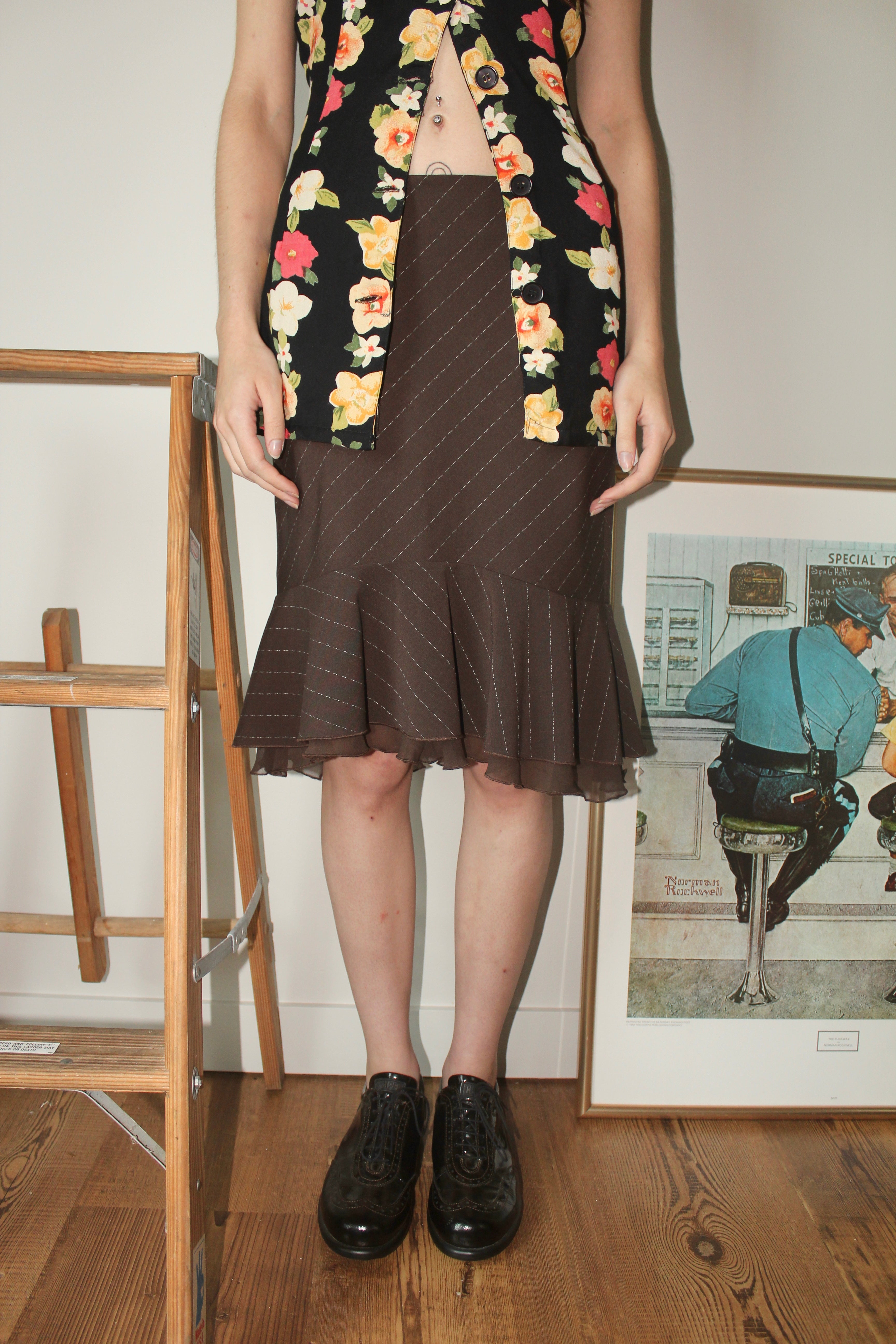 Vintage 90s Bebe Midi Skirt (S)