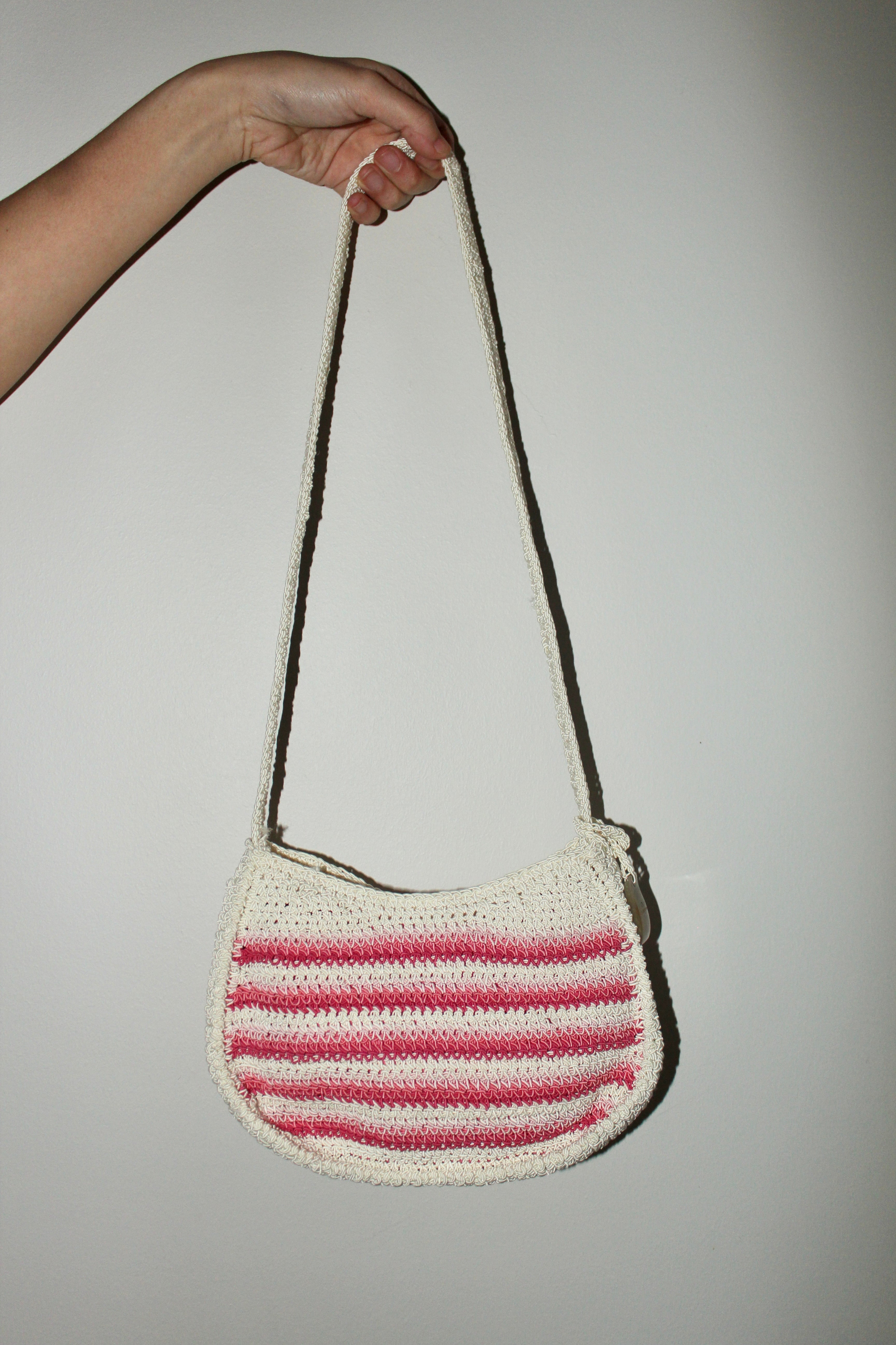 Vintage Striped Knit Purse