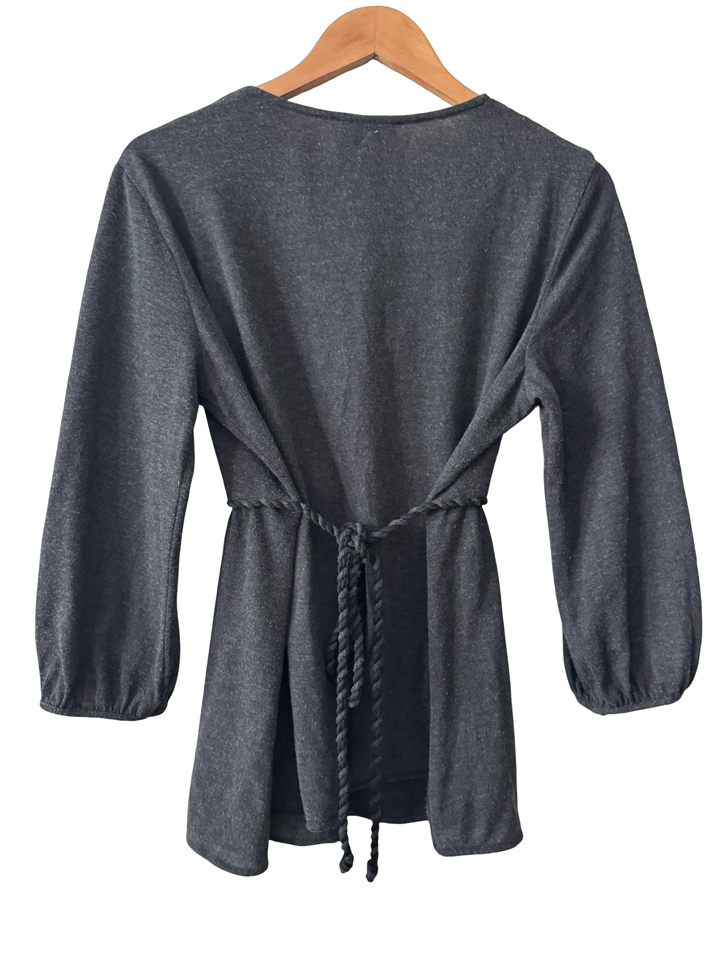 Vintage Y2K Charcoal Daydream Babydoll Knit Top (M)
