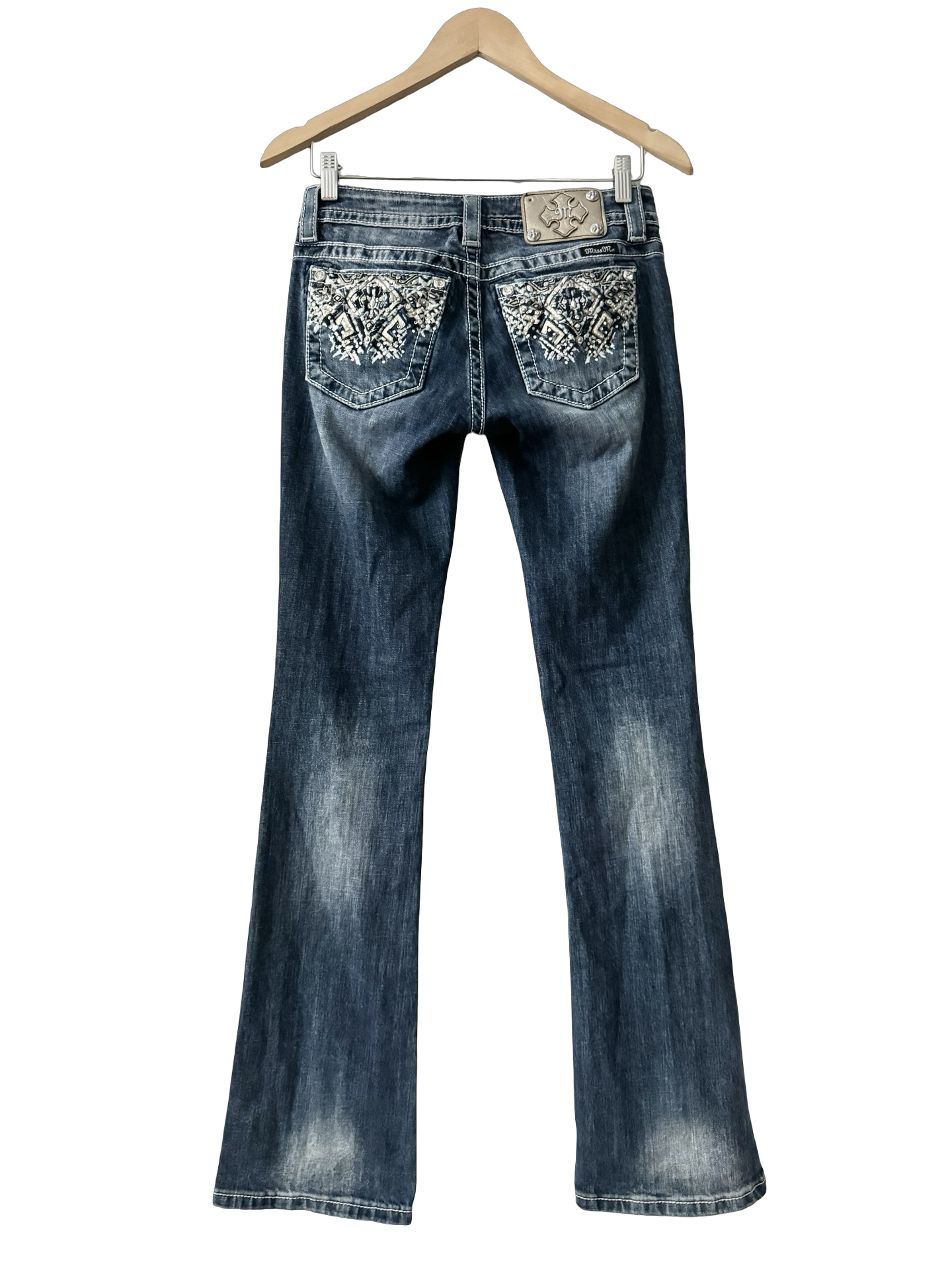 Vintage Y2K Blue Jean Baby Flared Jeans (S)
