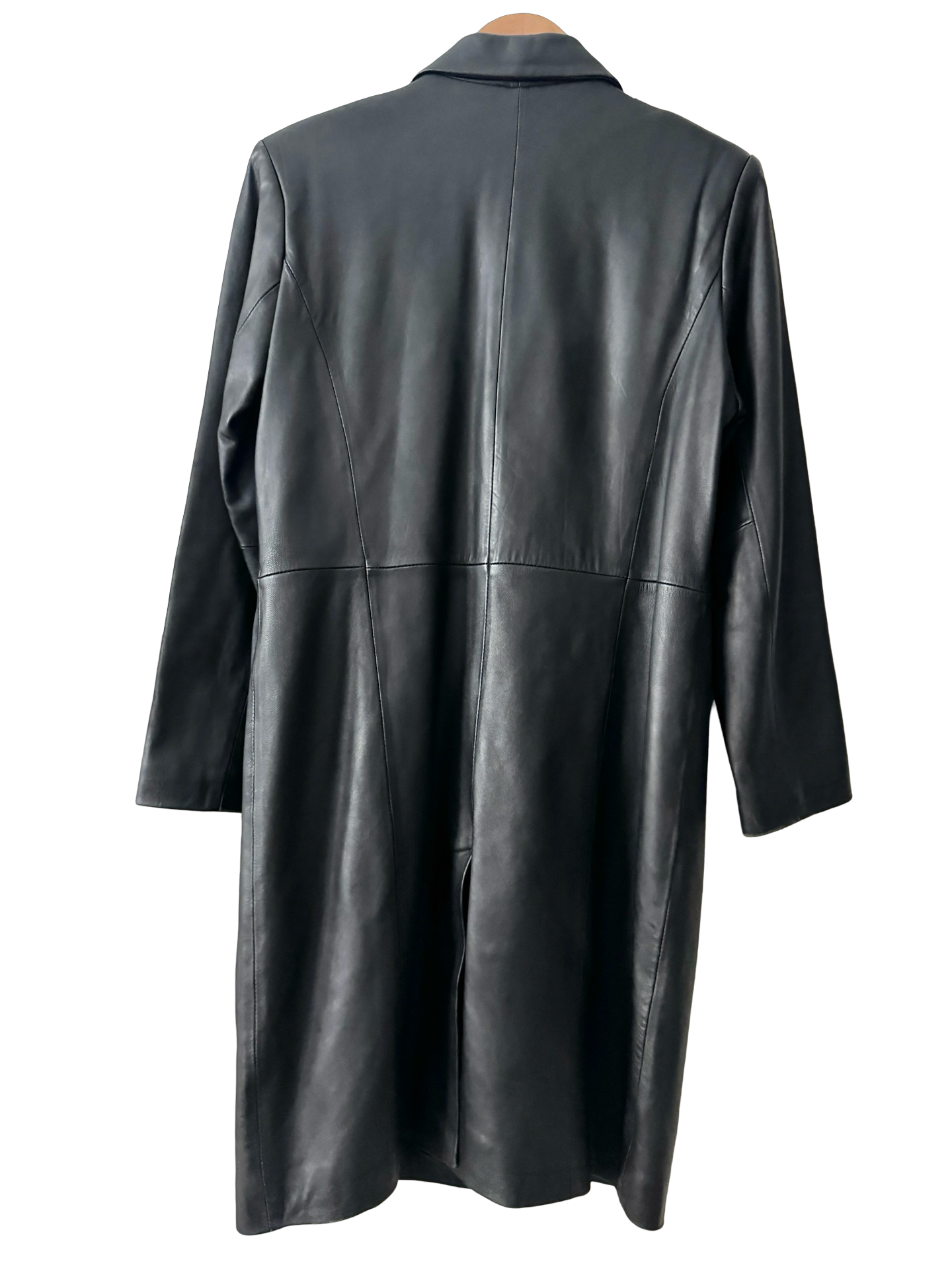 Vintage 90s Manhattan After Dark Leather Coat (S)