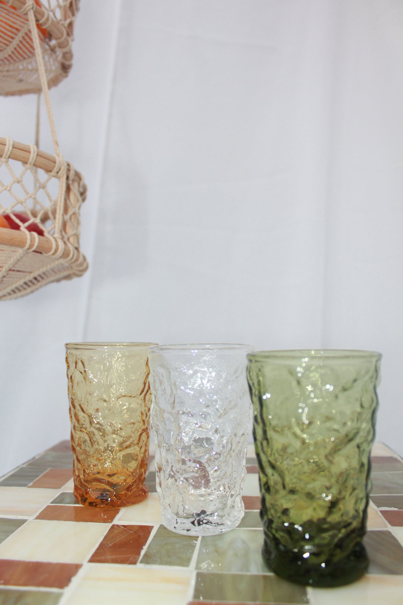 Crinkle Multicolored Translucent Cups