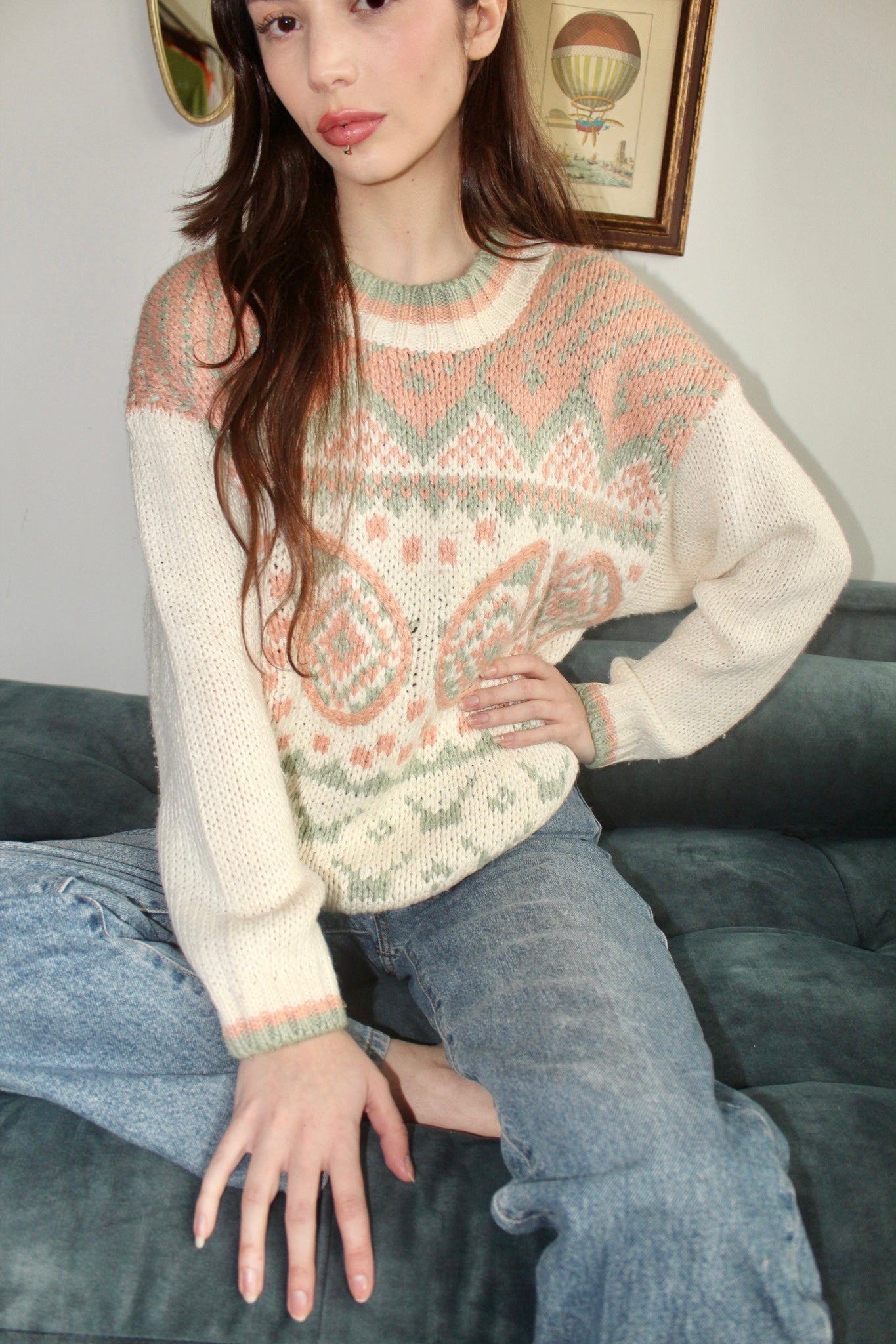 Vintage 90s Cozy Pastel Knit (M) | ThreeDays-AWeek