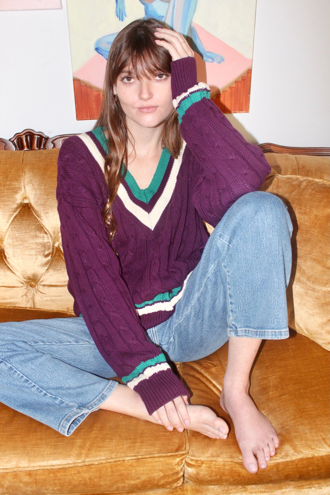Vintage 90s Chunky Oversized Knit Sweater (L)