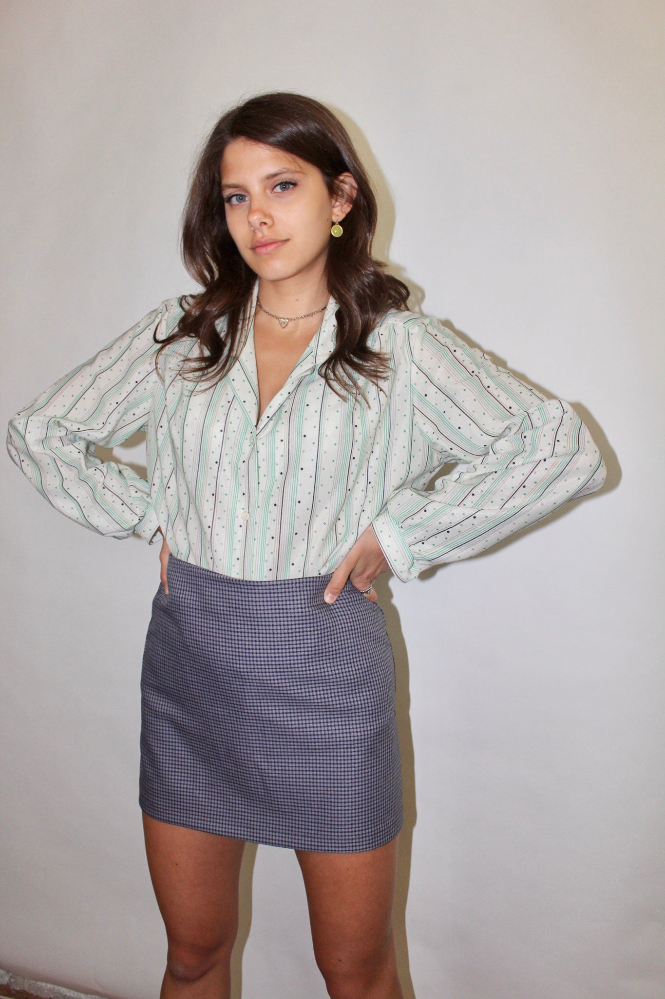 Vintage 70s Nostalgic Button Up (M)