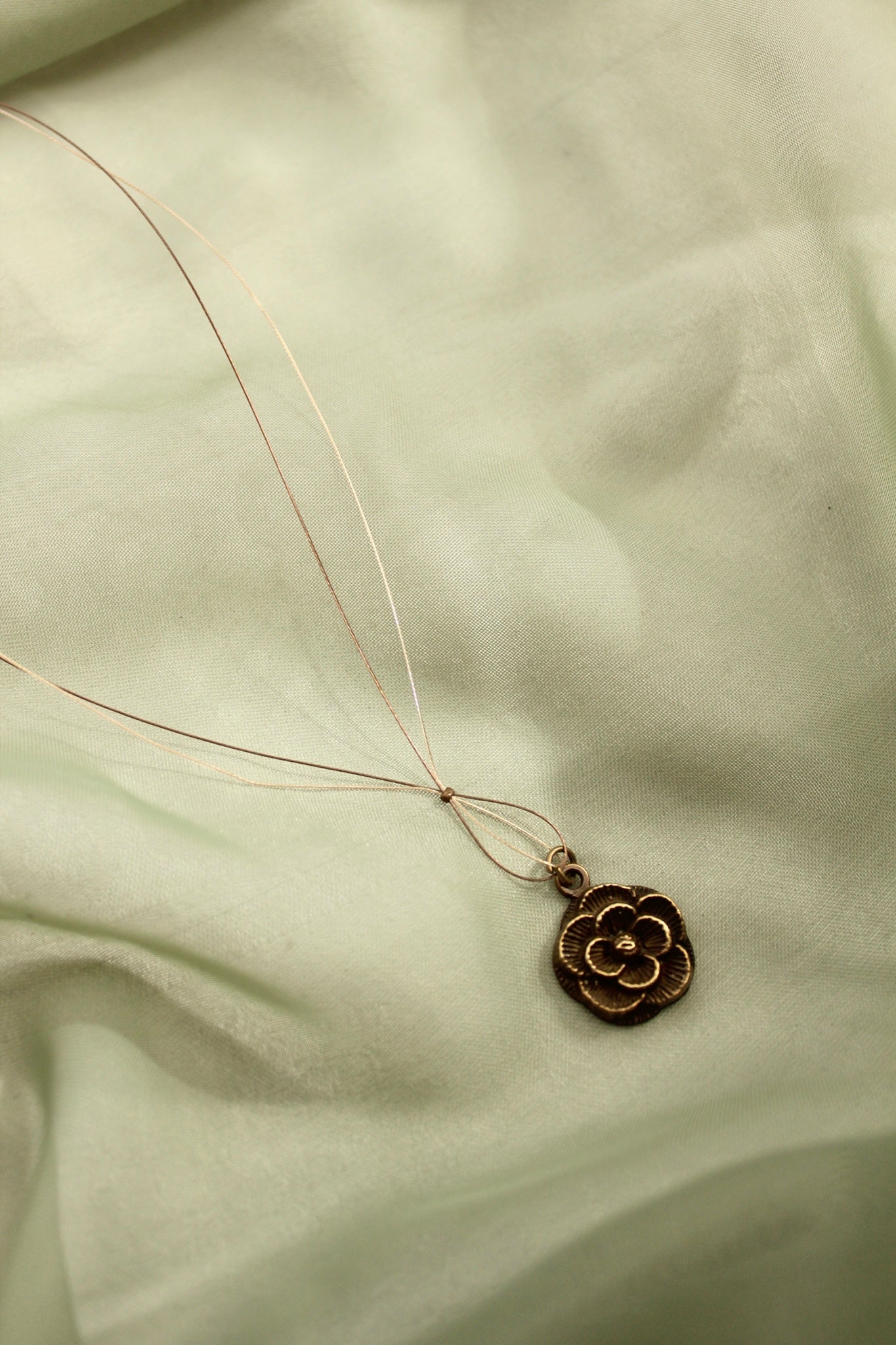 Dainty Rose Double Cord Necklace