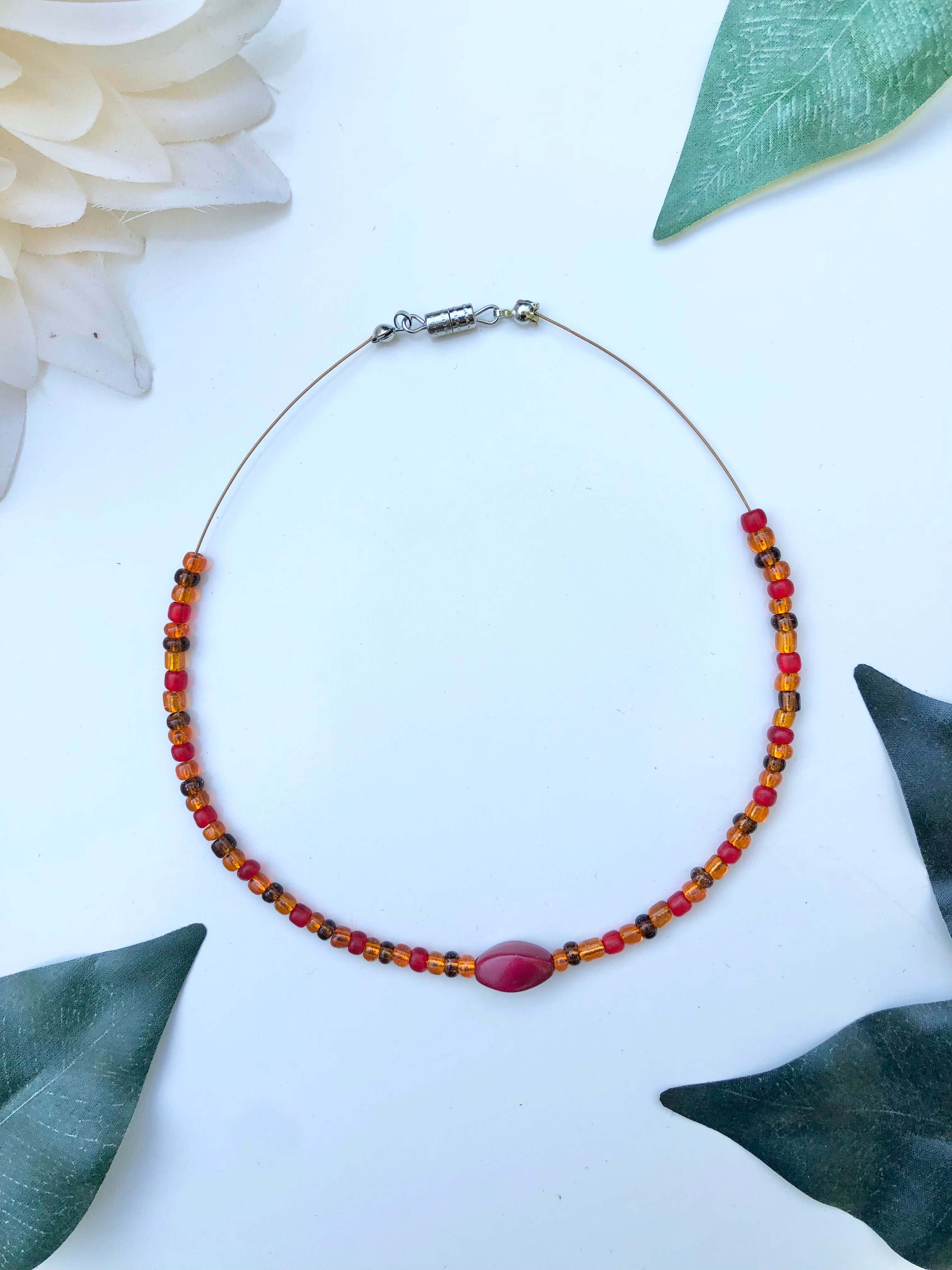 Groovy Beaded Wire Choker