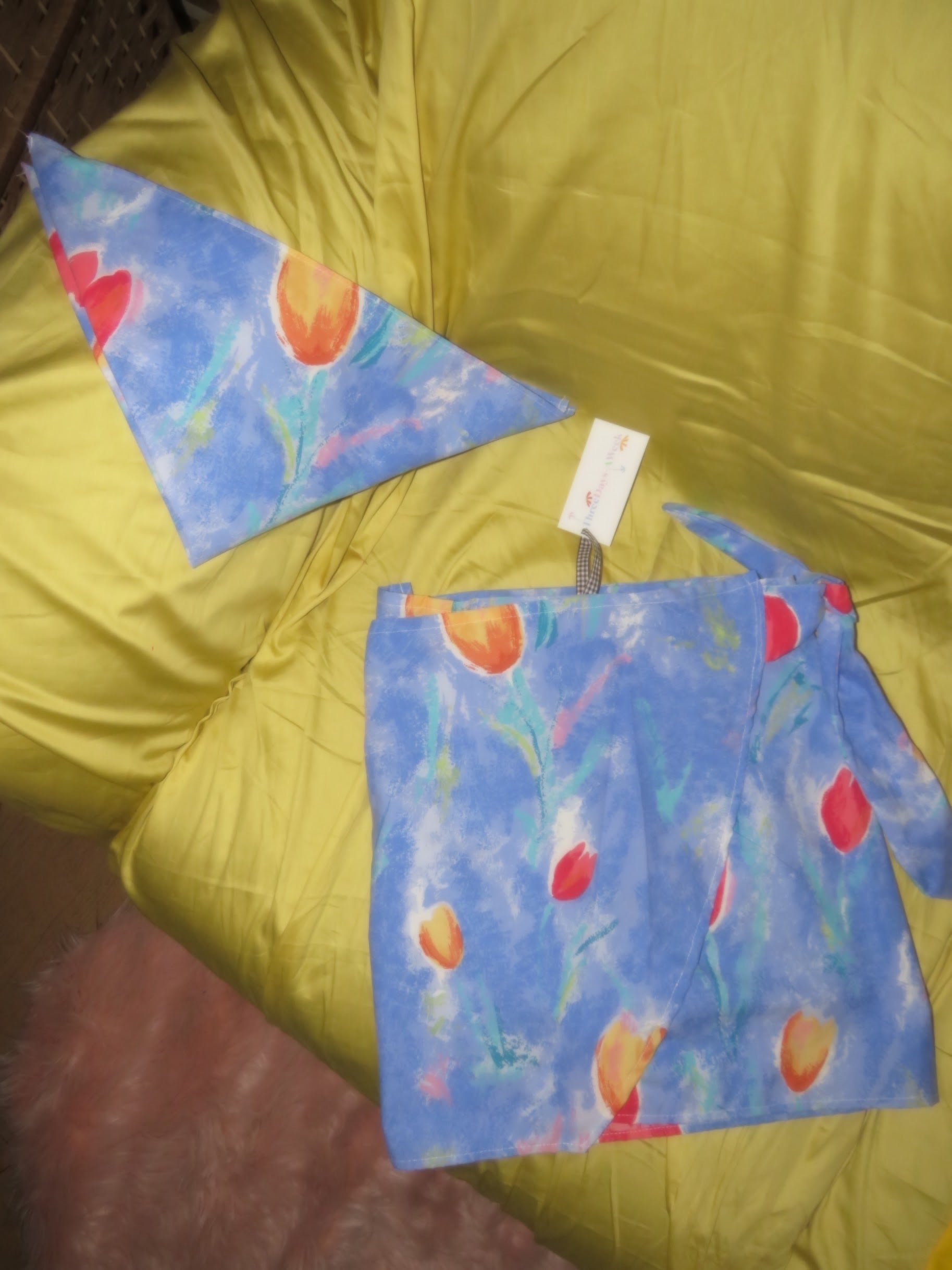 The Garden Wrap Skirt Set- Exotic Tulip Print