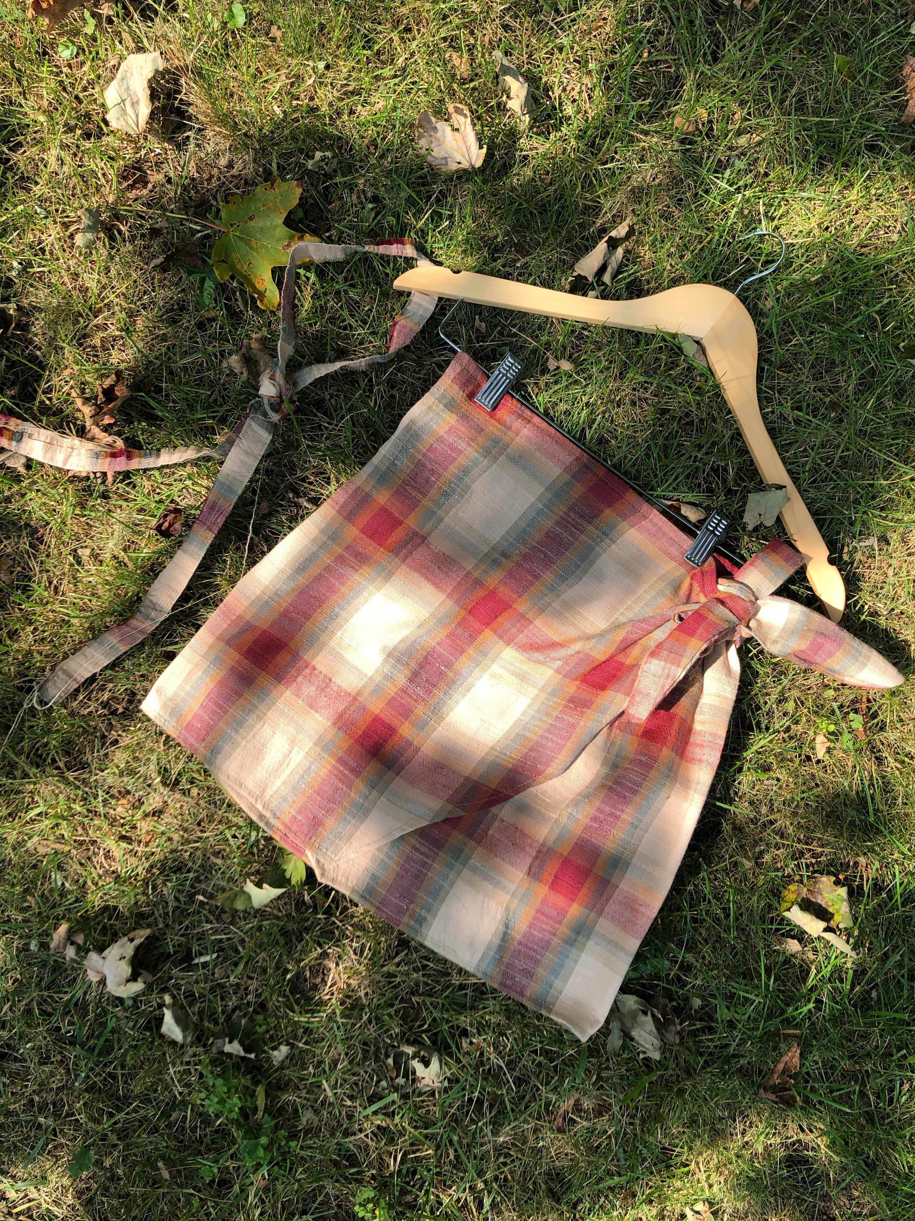 The Wrap Skirt Set- Fall Plaid Print
