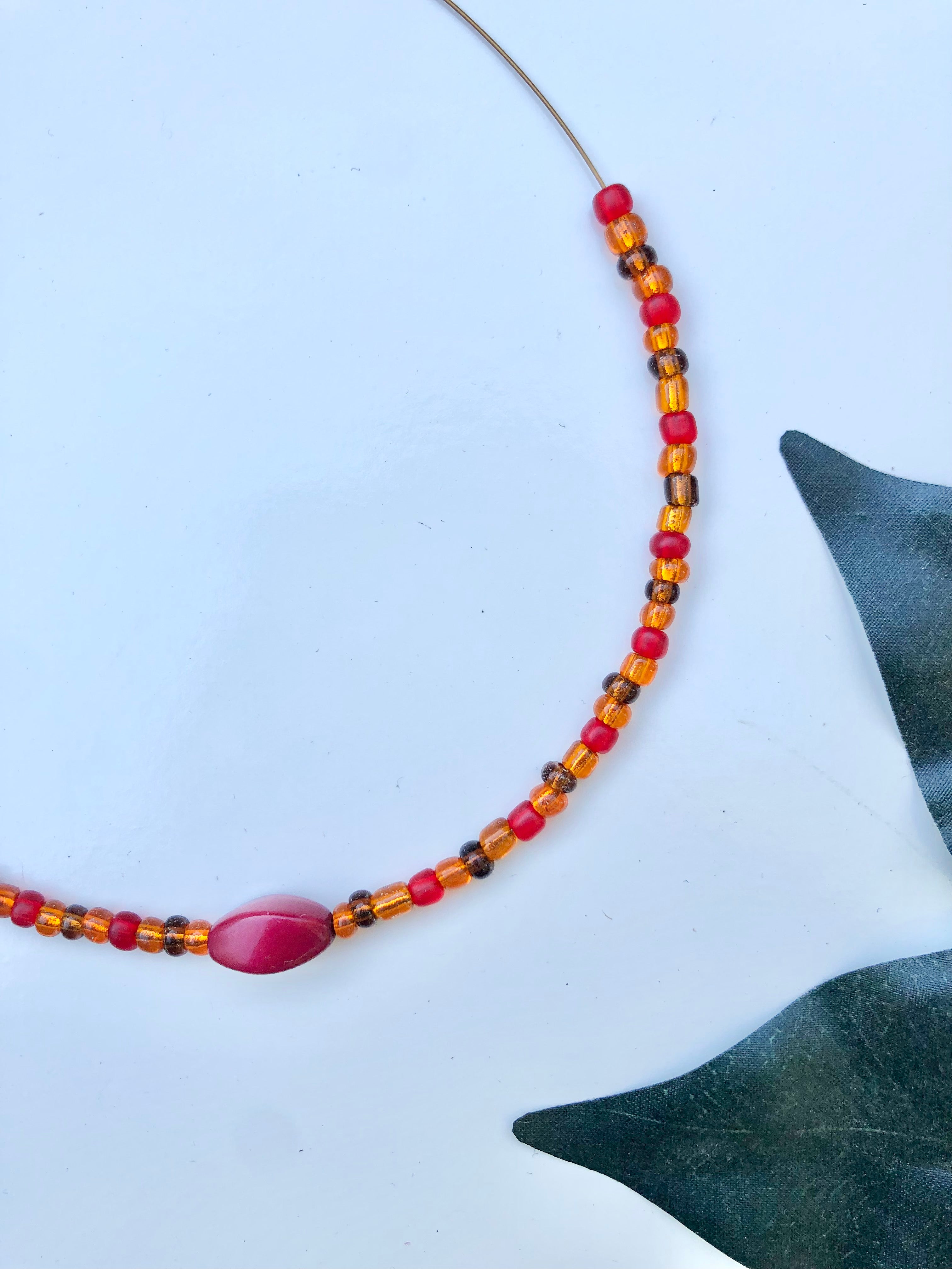 Groovy Beaded Wire Choker