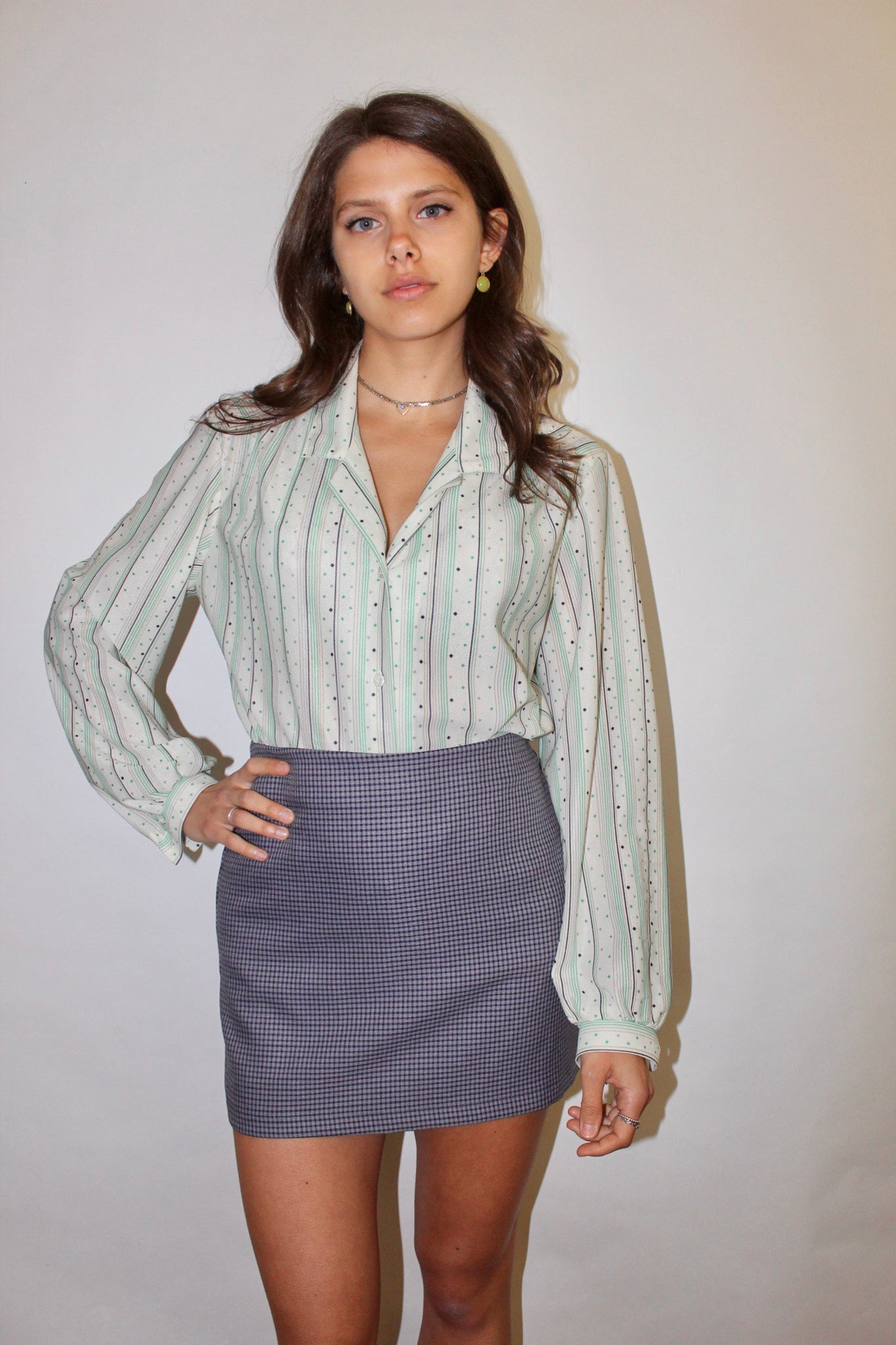 Vintage 70s Nostalgic Button Up (M)