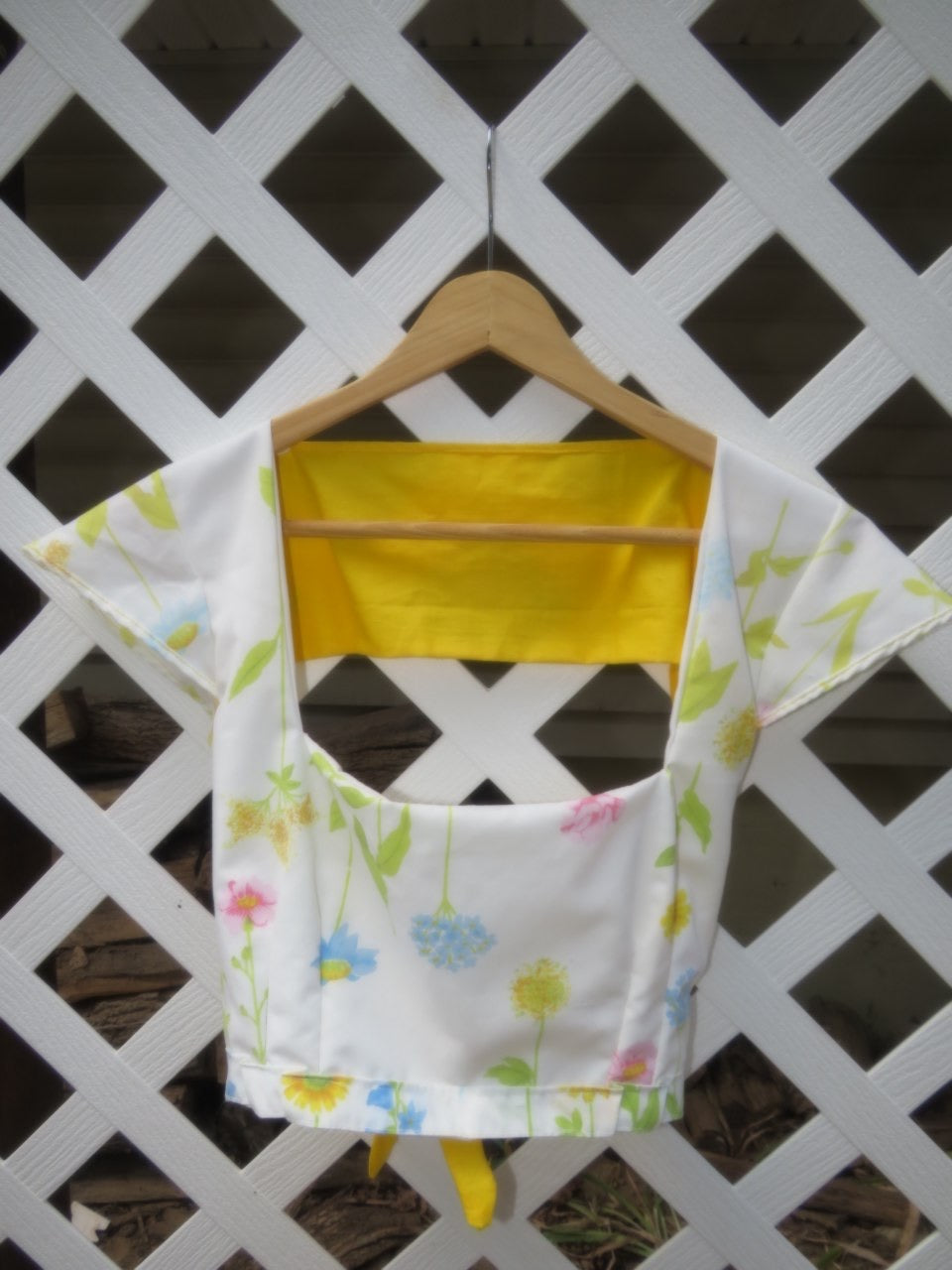 The Sun & Surf Top- Ditsy Sunshine Print